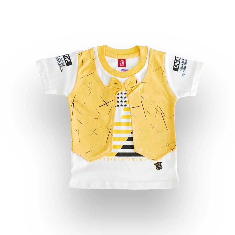 Yellow Dash Bow Shorts Set (0-18m) - Chenance