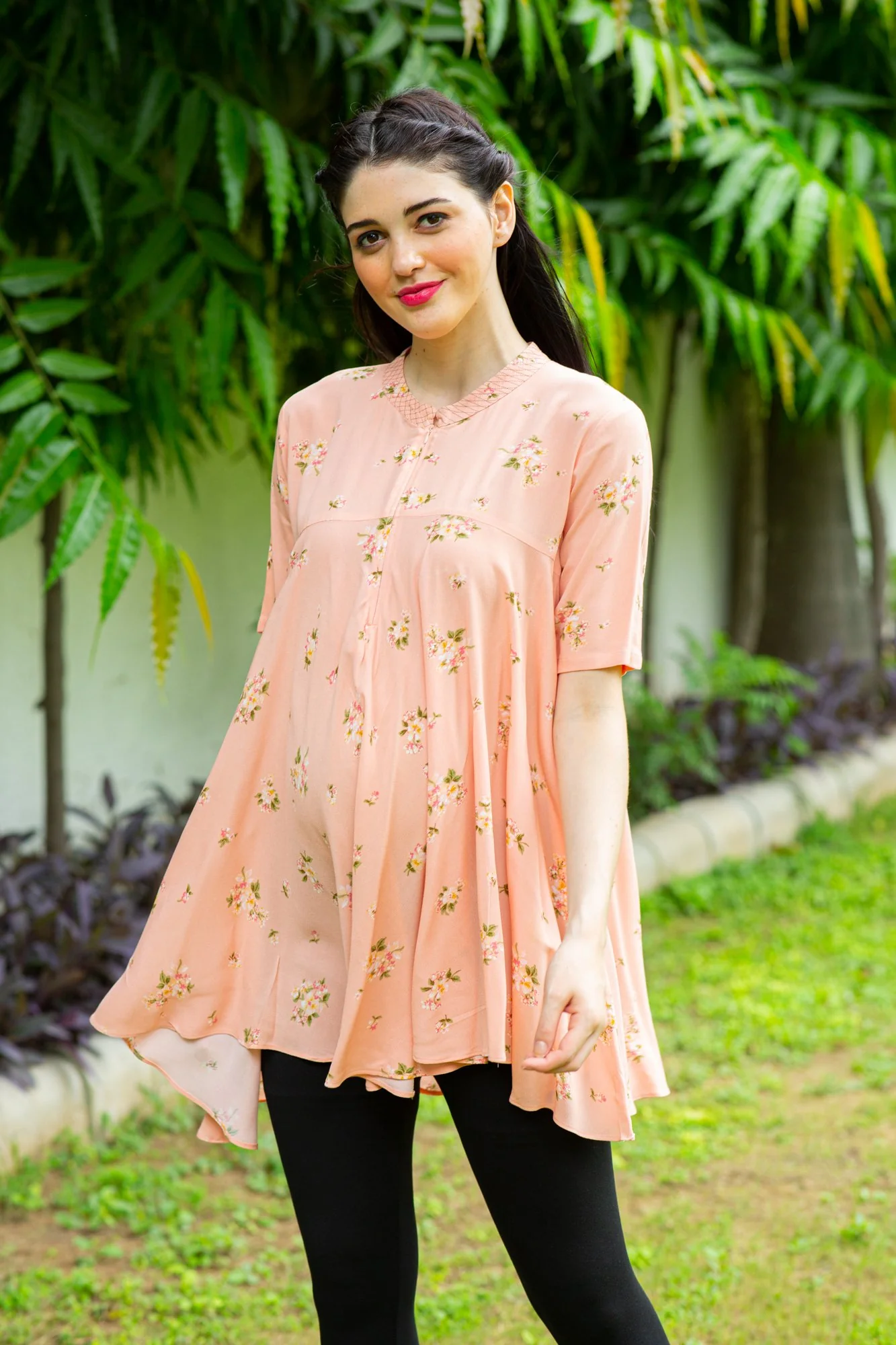 Blush Maternity & Nursing Flair Top - Chenance