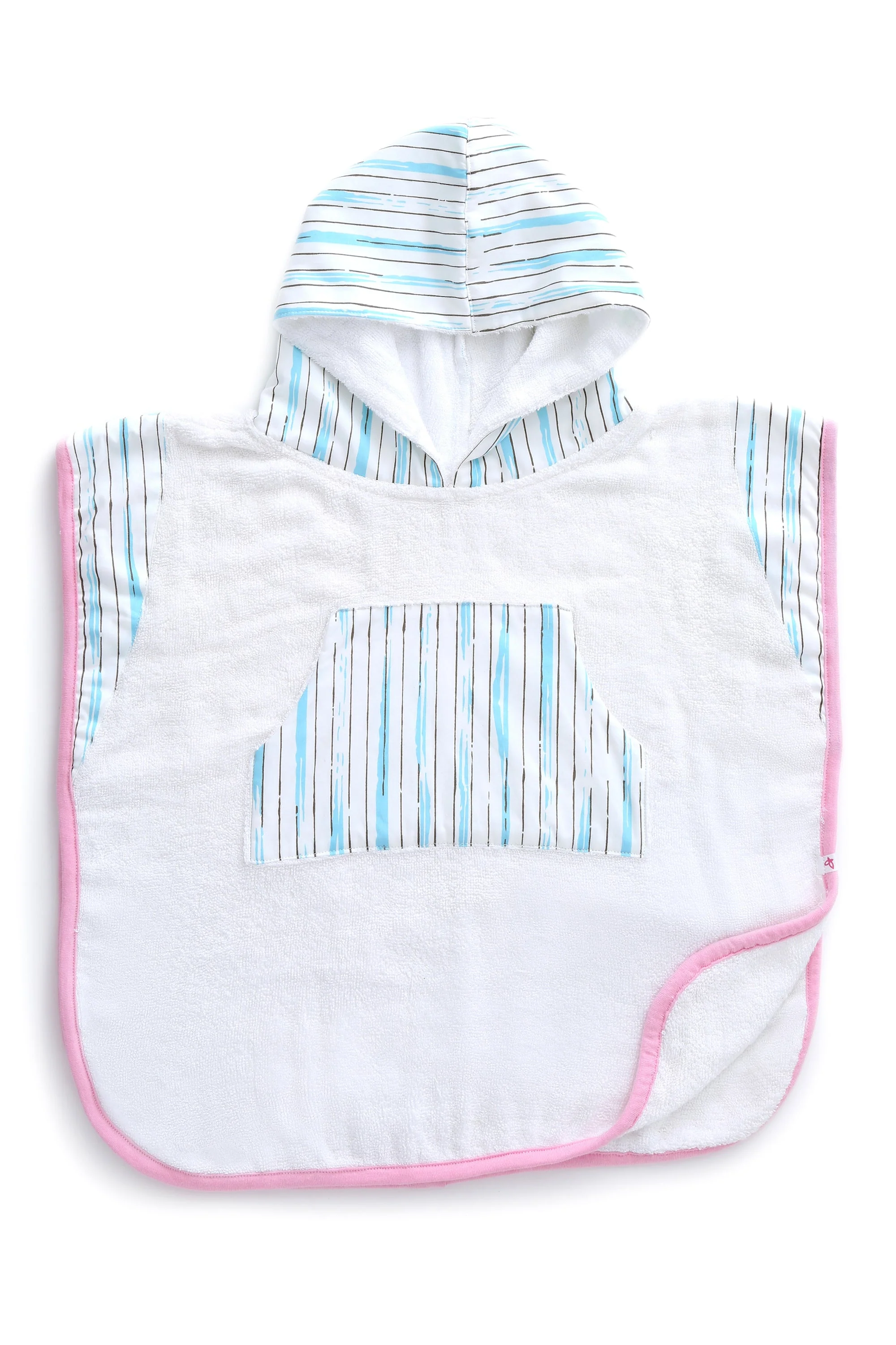 Strokes - Hooded Poncho - Chenance