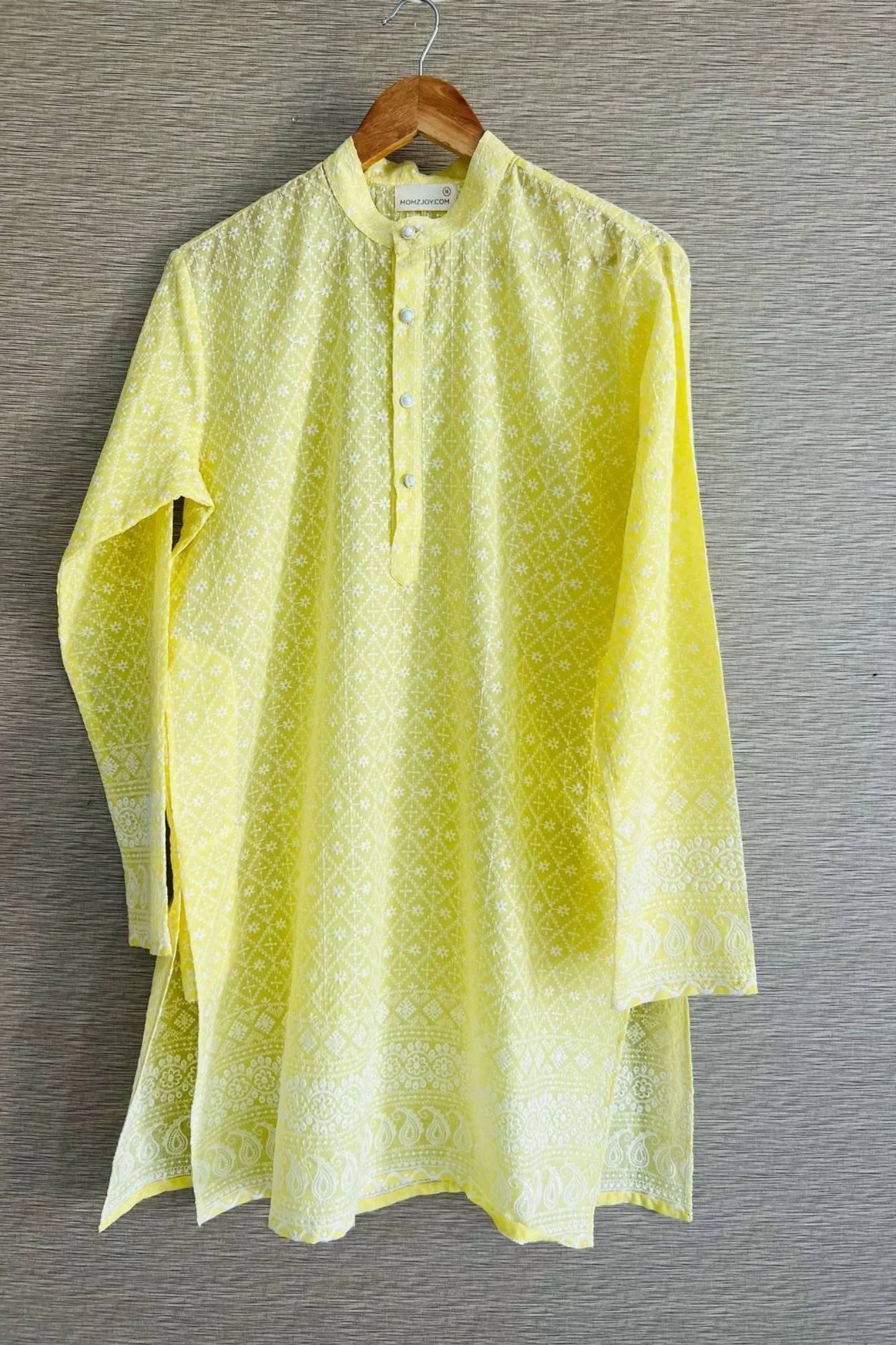 Men Lemon Kurta Sets (2pc) - Chenance