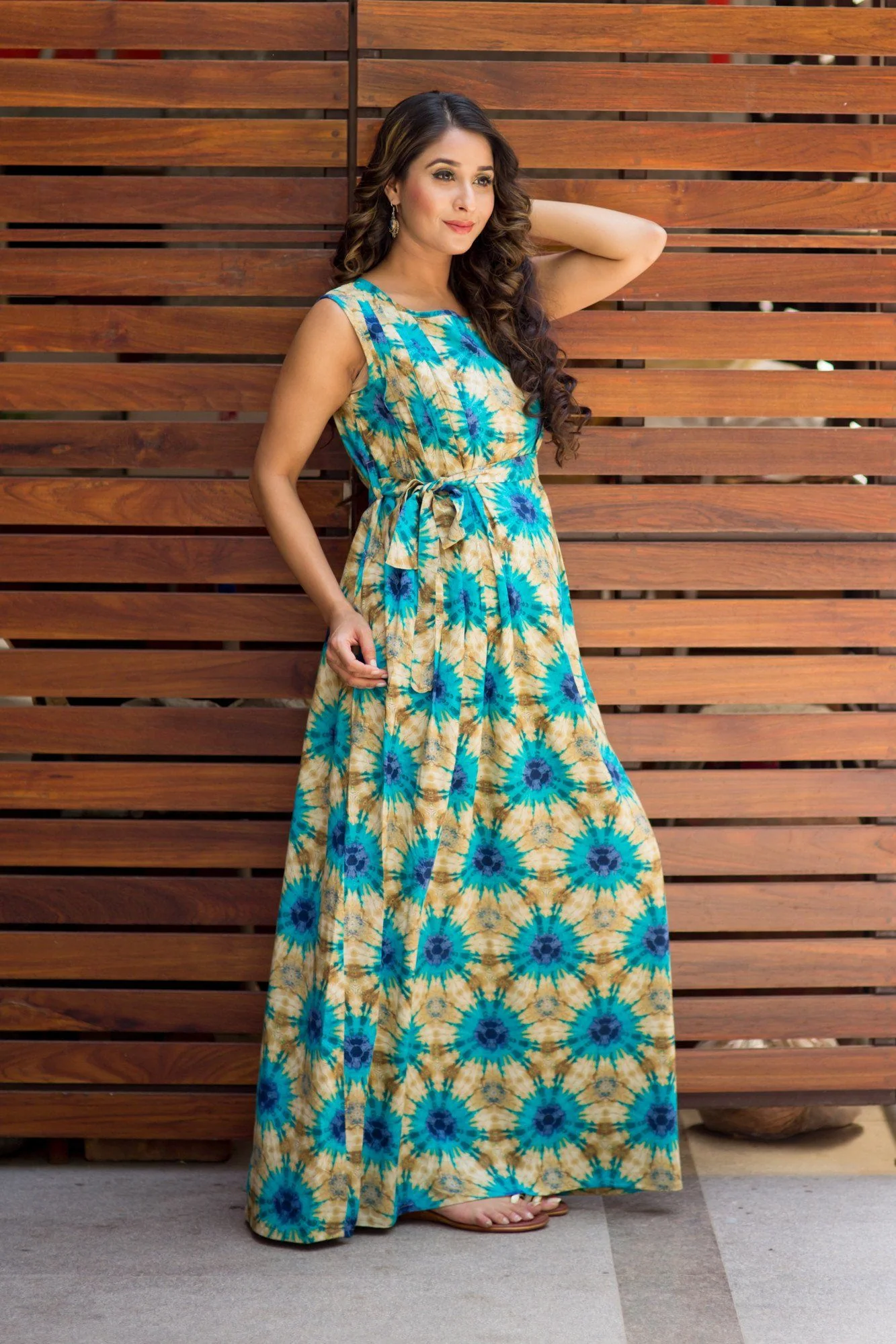 Sea Breeze Baltic Maternity & Nursing Maxi Dress - Chenance