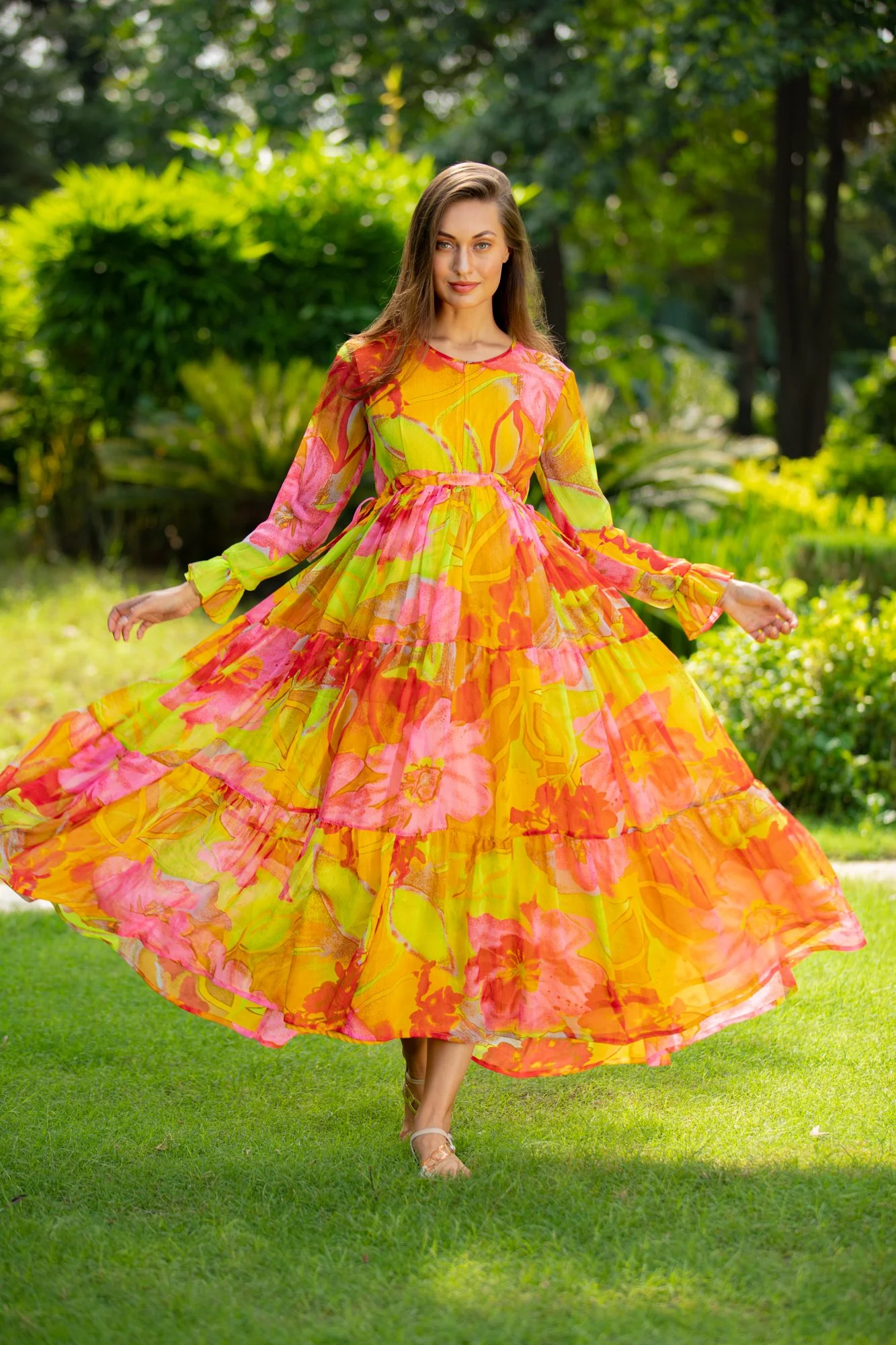 Cherry Blossom Maternity & Nursing Layer Dress - Chenance