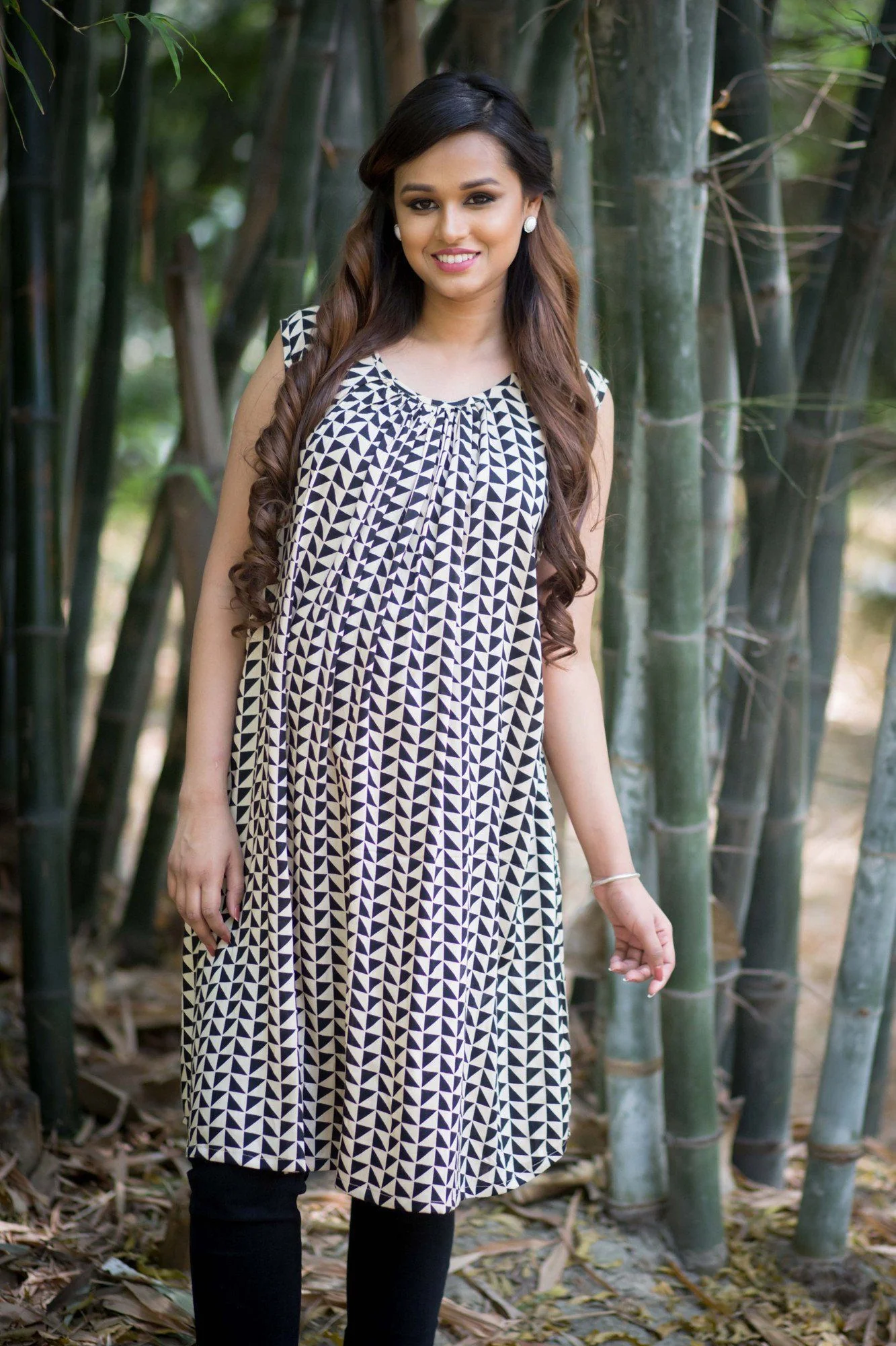 Geo Print Maternity Kurta - Chenance