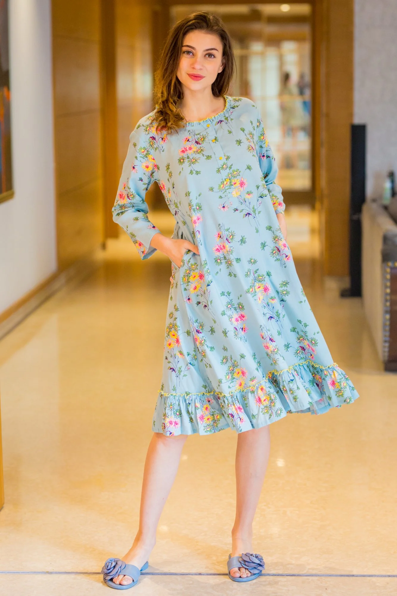 Comfy Daisy Maternity & Nursing Night Dress - Chenance