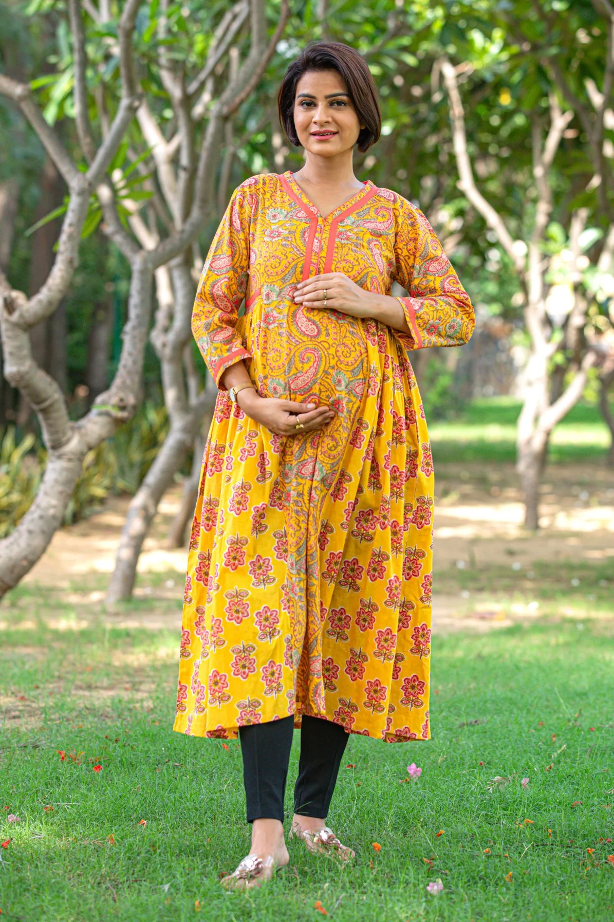 Honey Bloom Maternity & Nursing Kurta - Chenance