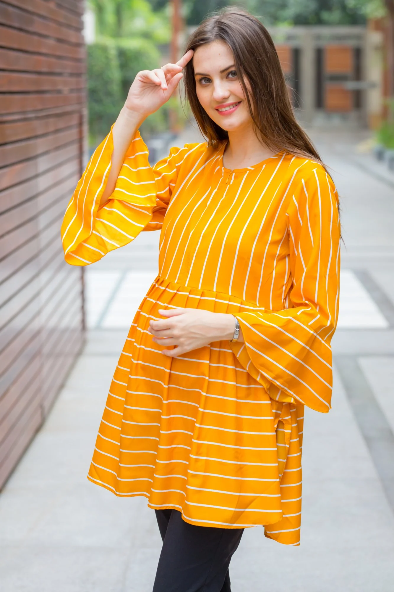Honeydrew Striped Nursing Top - Chenance