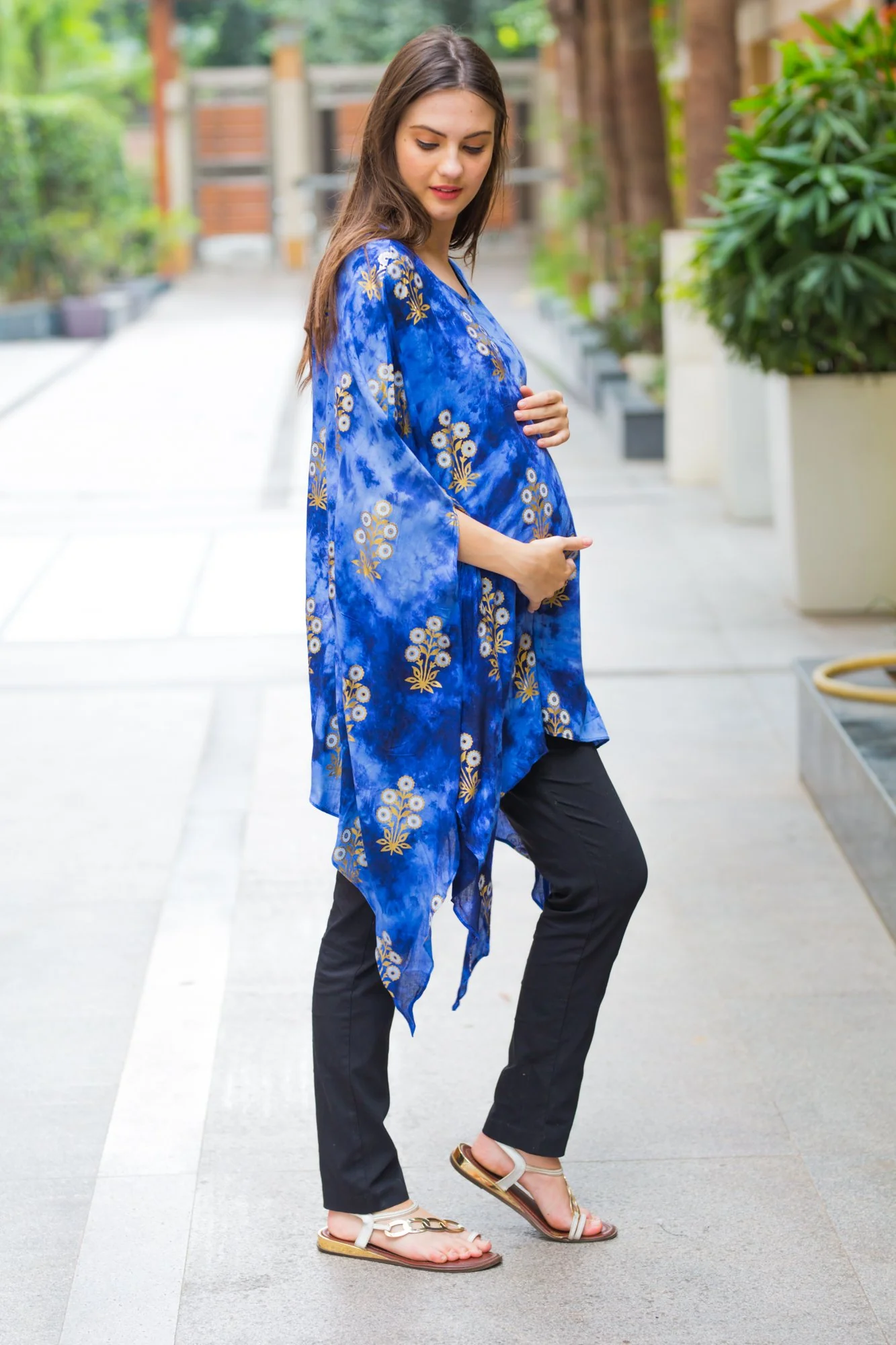 Eden Embellished Maternity Poncho - Chenance