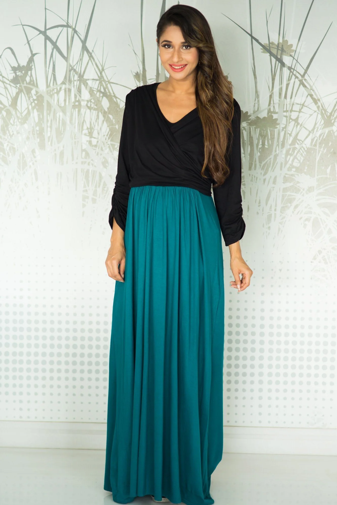 Emerald Jade Maternity & Nursing Wrap Dress - Chenance