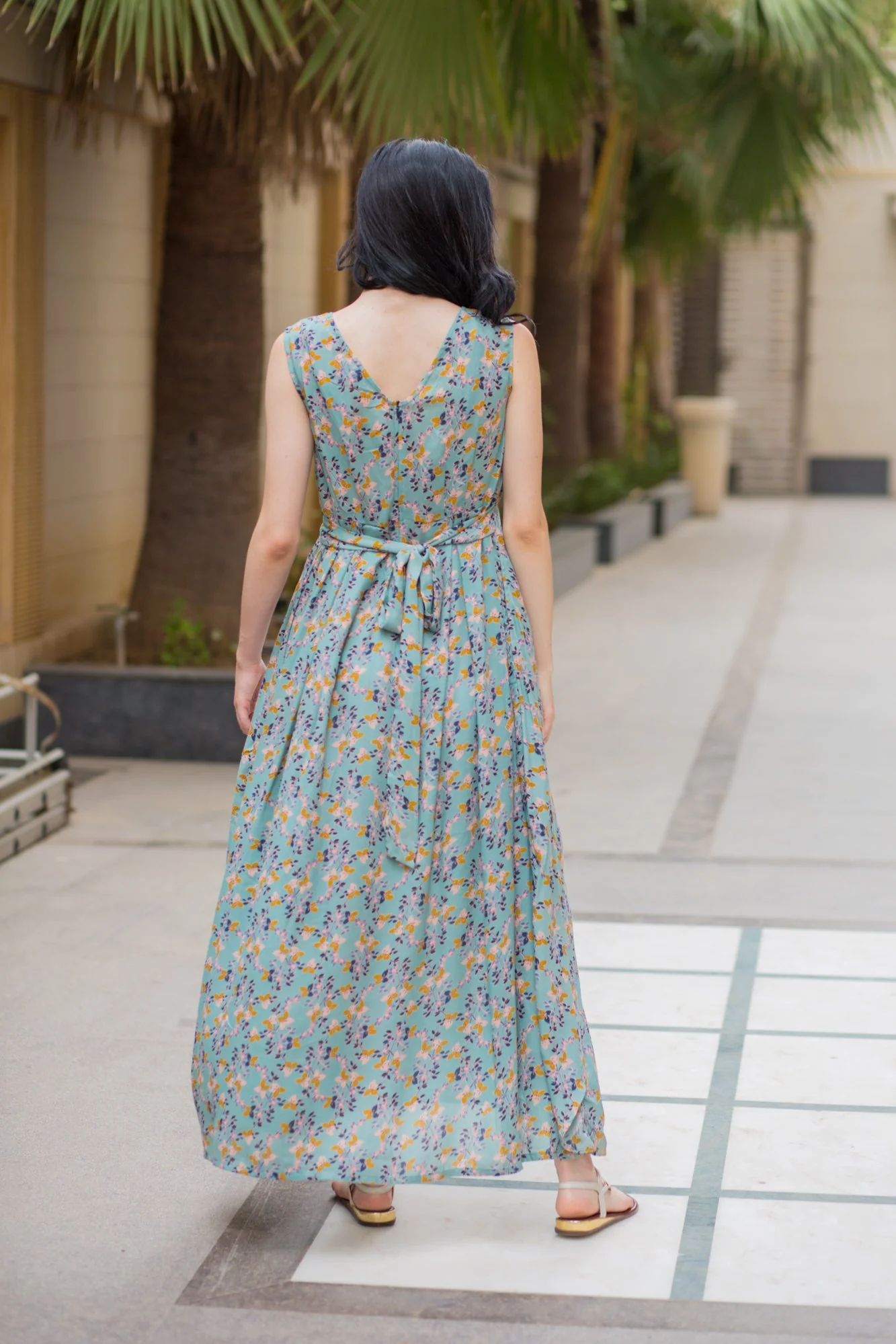 Unique Sage Green Maternity Dress - Chenance