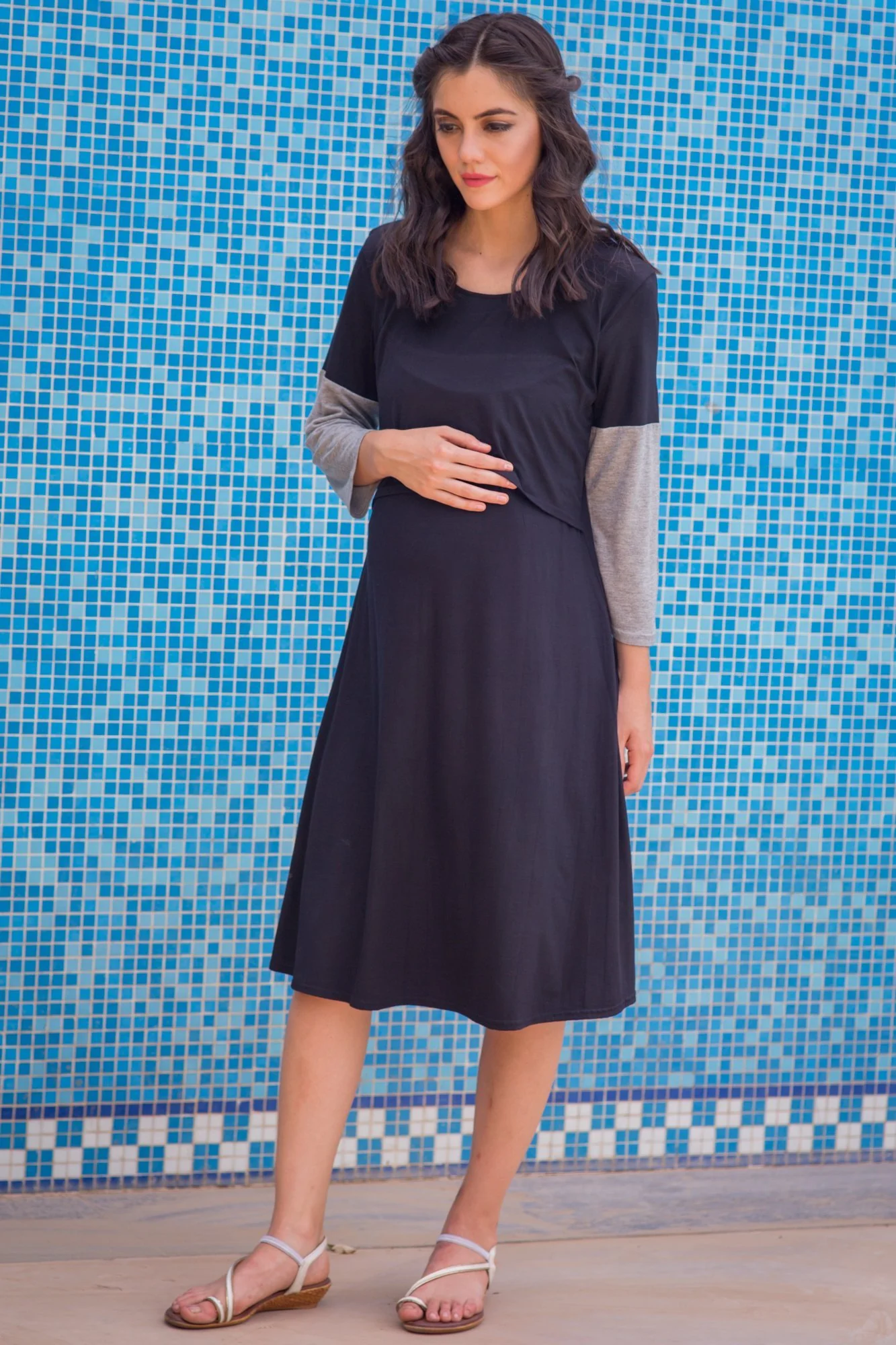 Comfy Lift Up Nursing Night Dress - Chenance