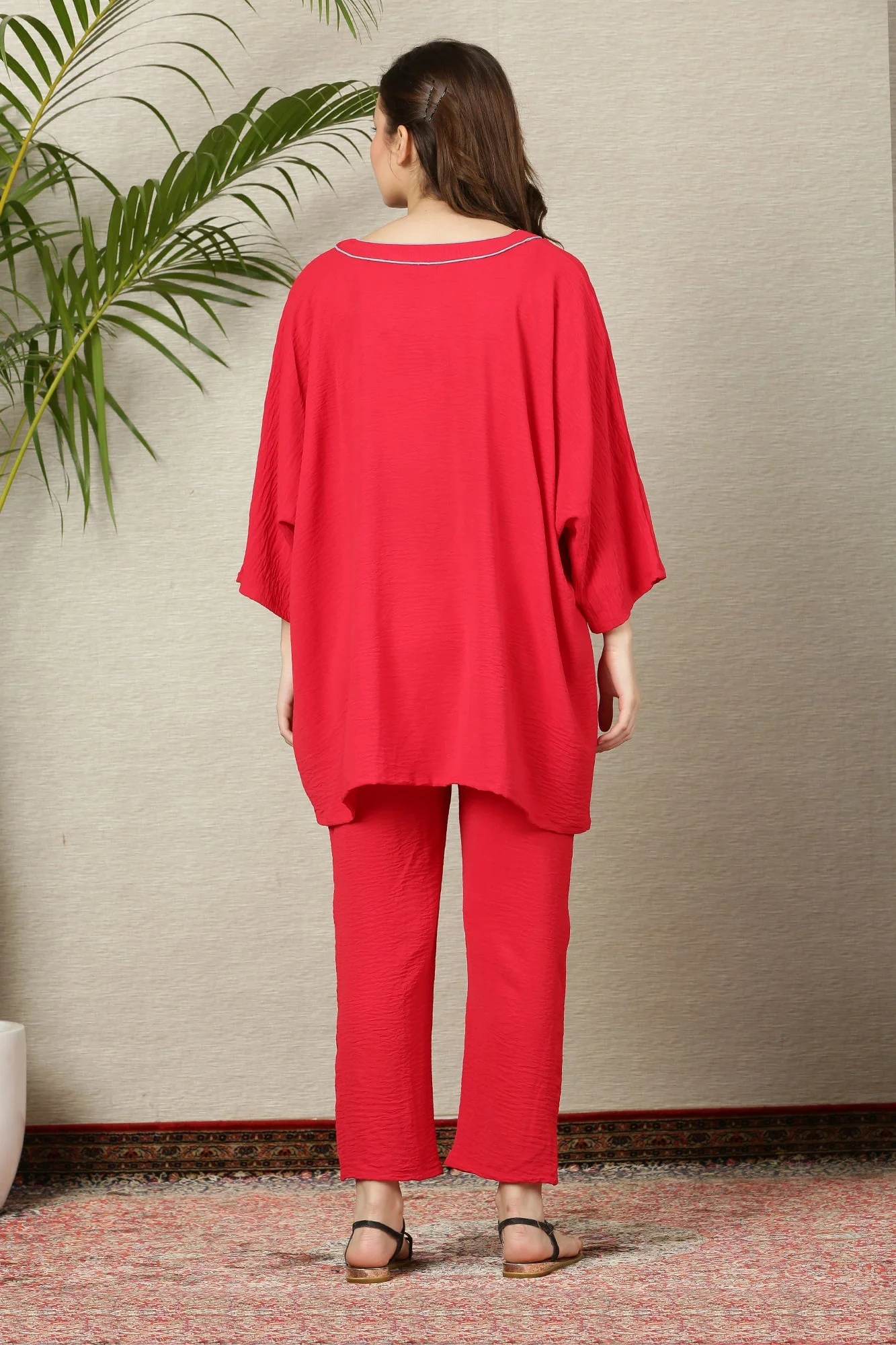 Spicy Poppy Red Maternity Dress - Chenance