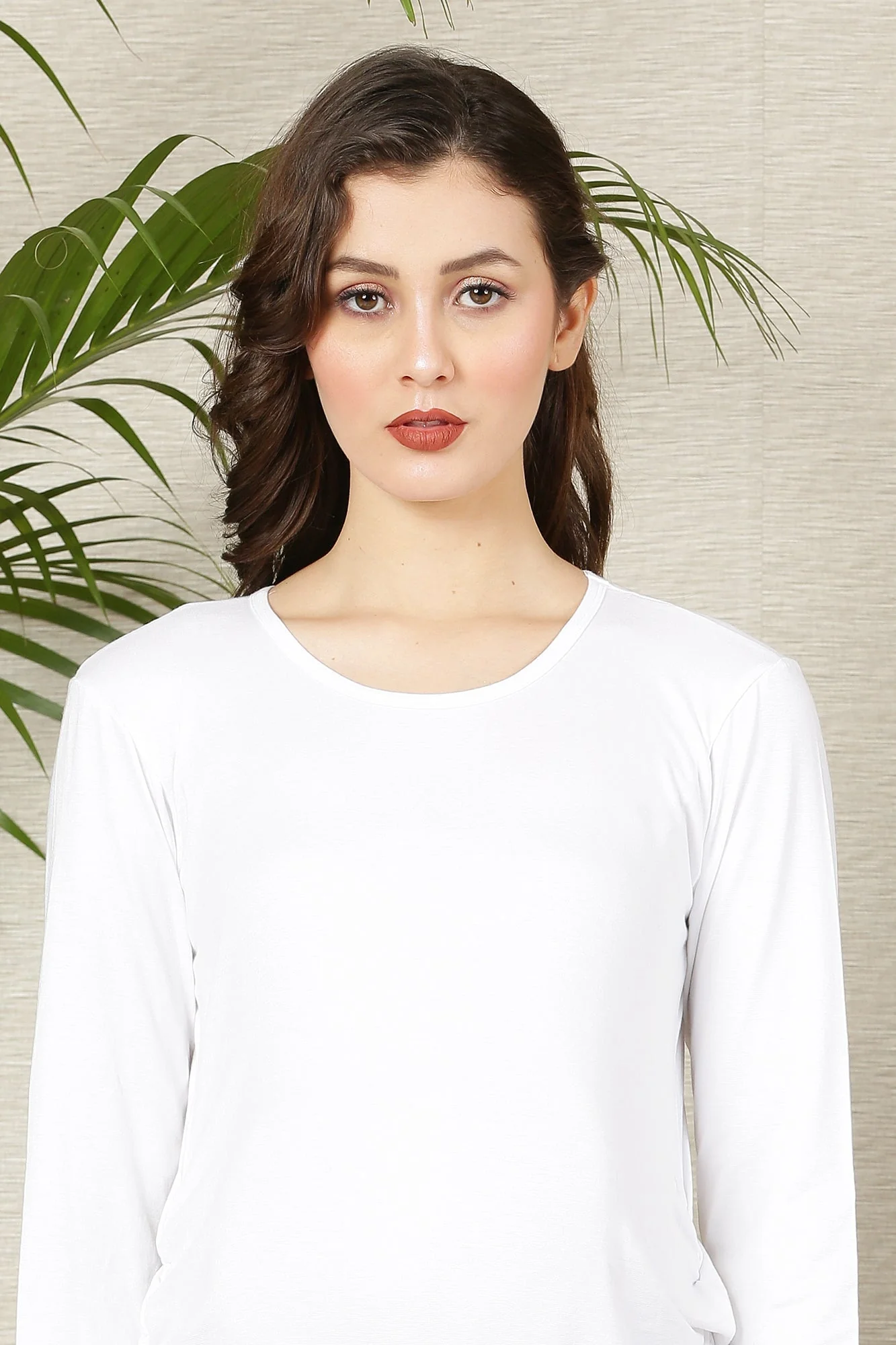 White Long Gathered Maternity Top - Chenance