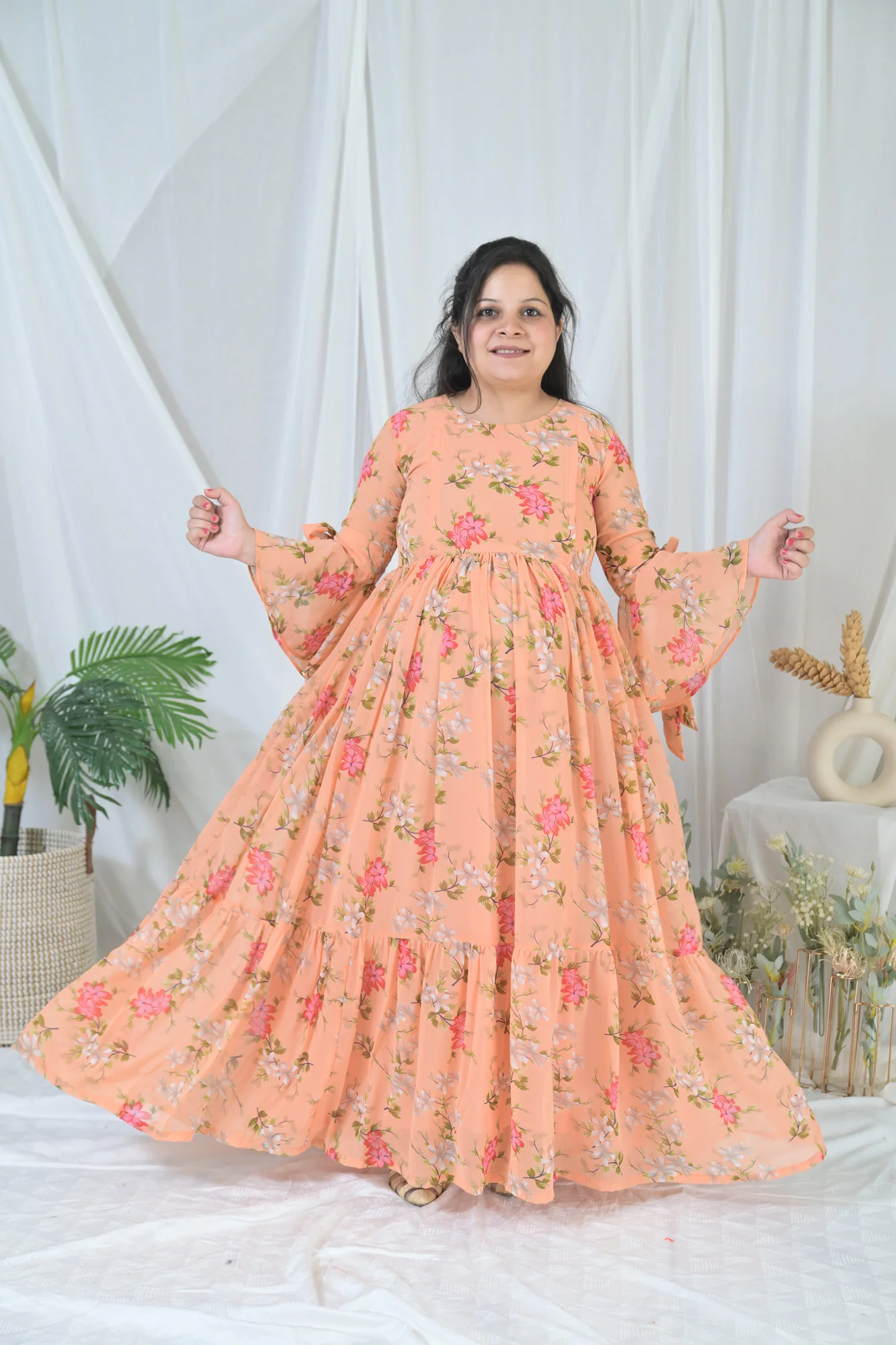 Cheery Blossom Maternity & Nursing Layer Dress - Chenance