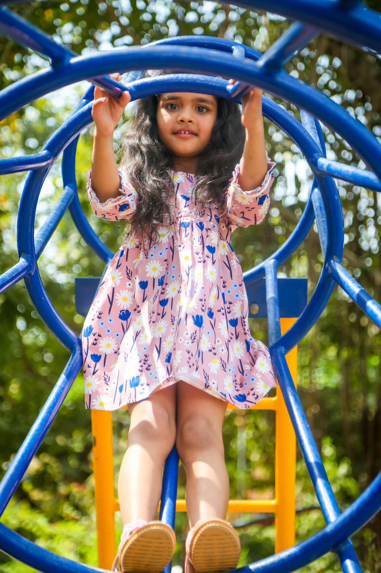 Pink Blossom Ribbon Detail Dress (3 months to 8 years) - Chenance