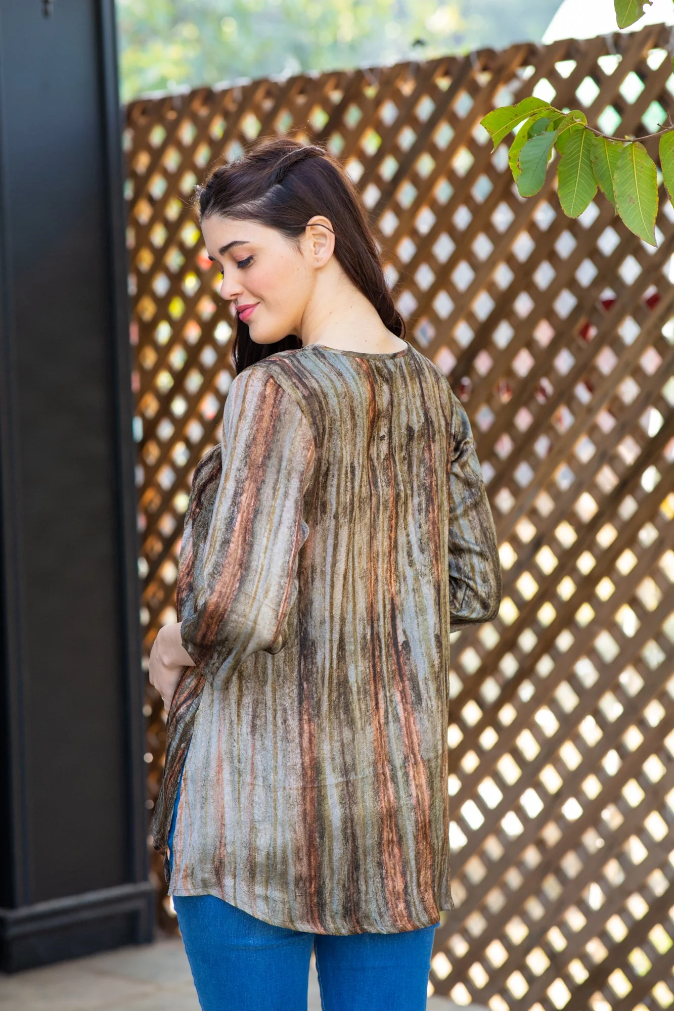 Relaxed Rusty Maternity & Nursing Top - Chenance