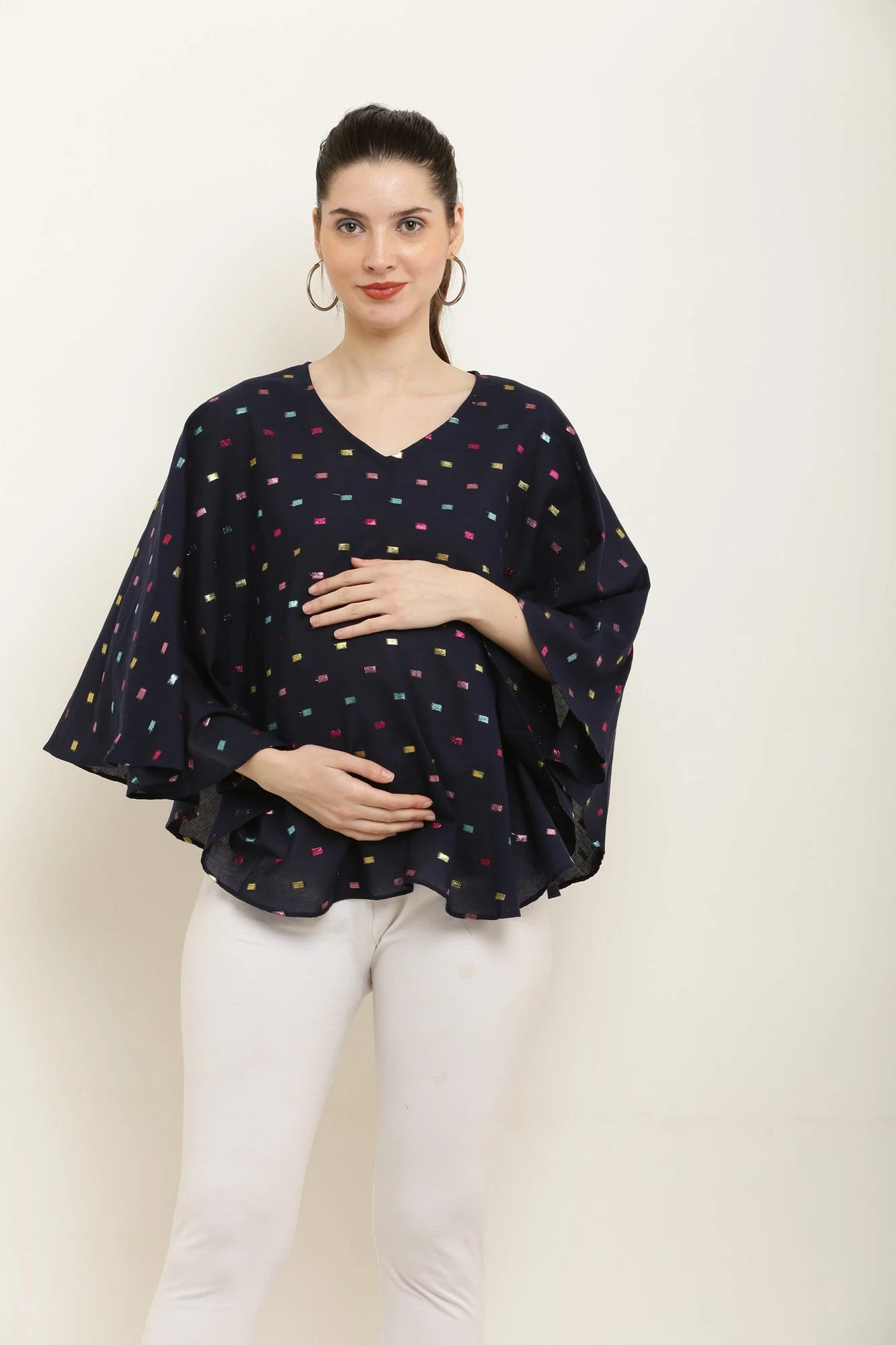 Midnight Blue Maternity & Nursing Stole - Chenance