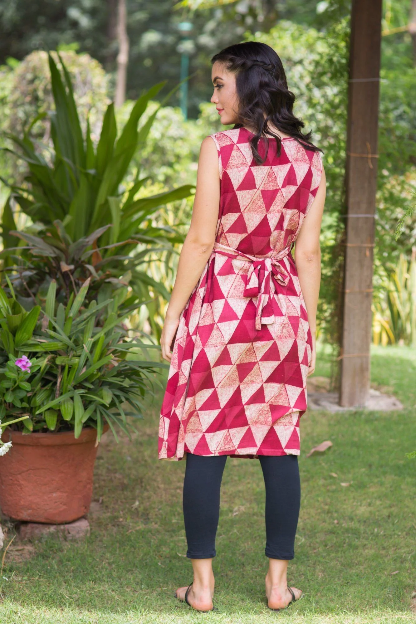 Maroon Hued Maternity Kurta - Chenance