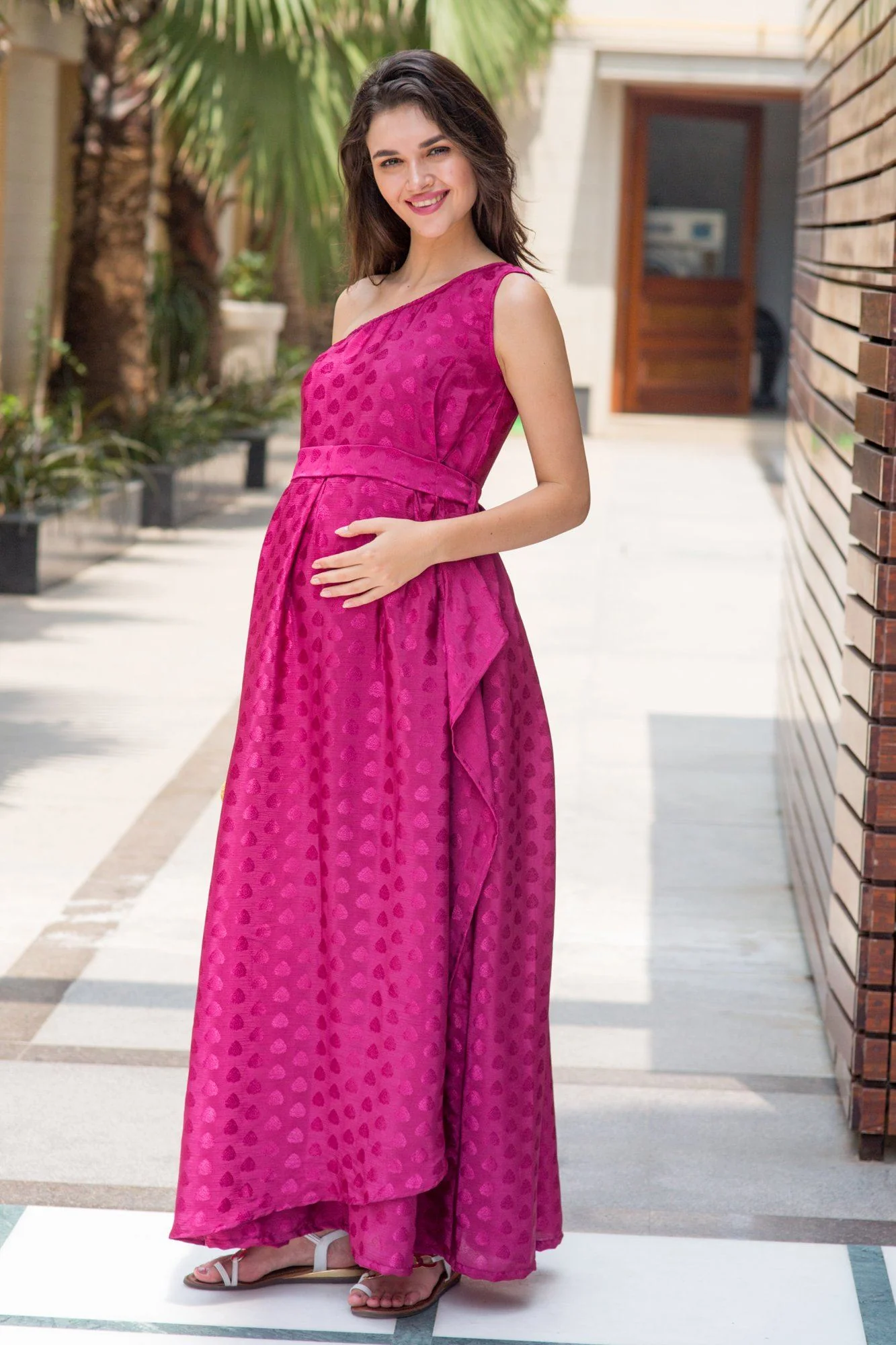 Luxe Berry Side Shoulder Concealed Nursing Maxi - Chenance