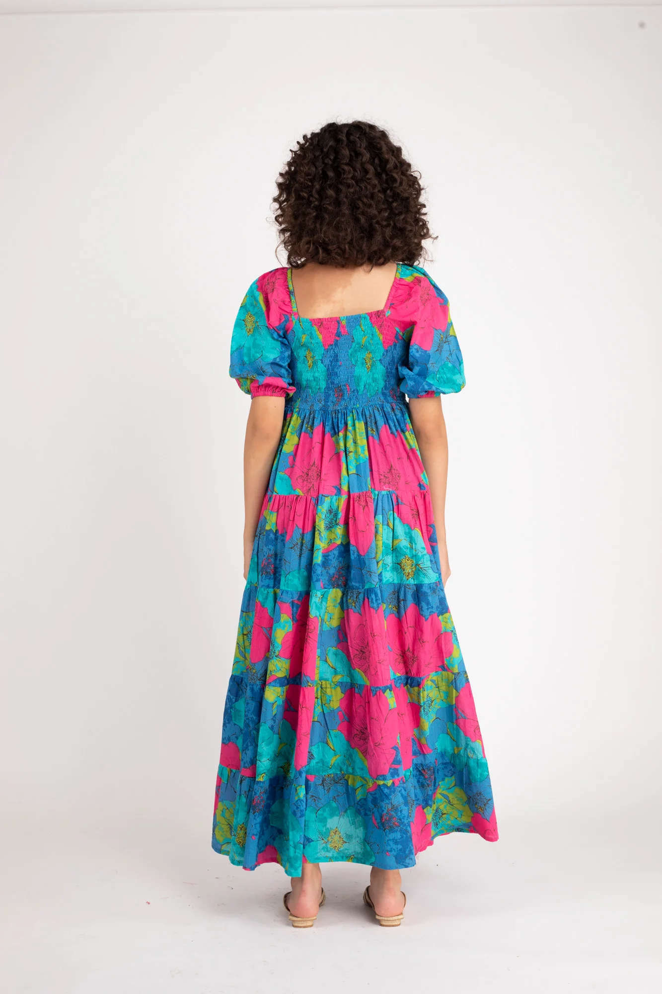 Breezy Sea Blue Maternity Dress (100% Cotton) - Chenance