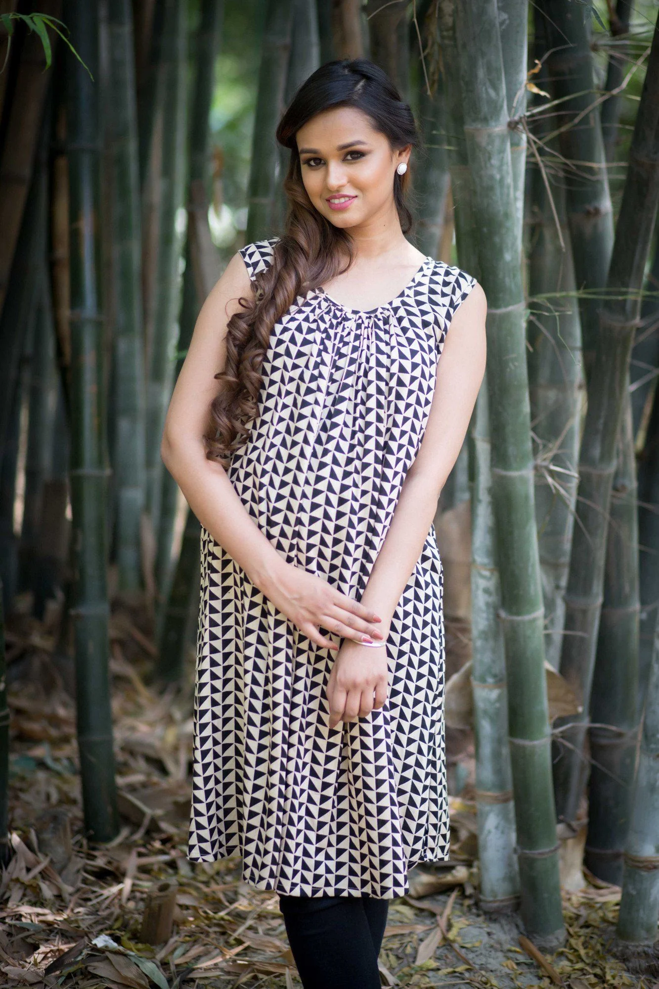 Geo Print Maternity Kurta - Chenance