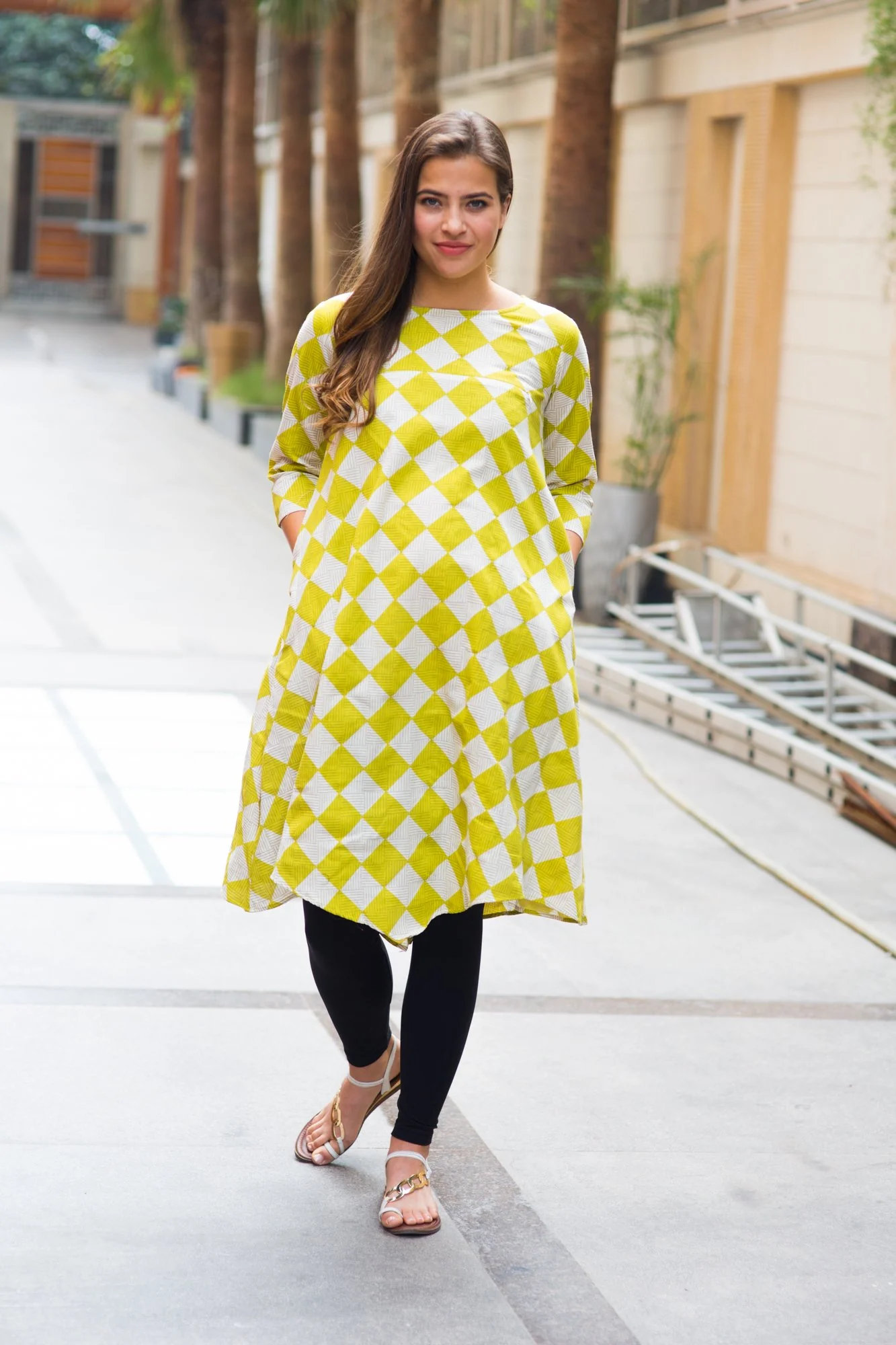 Lemon Maternity & Nursing Dress - Chenance