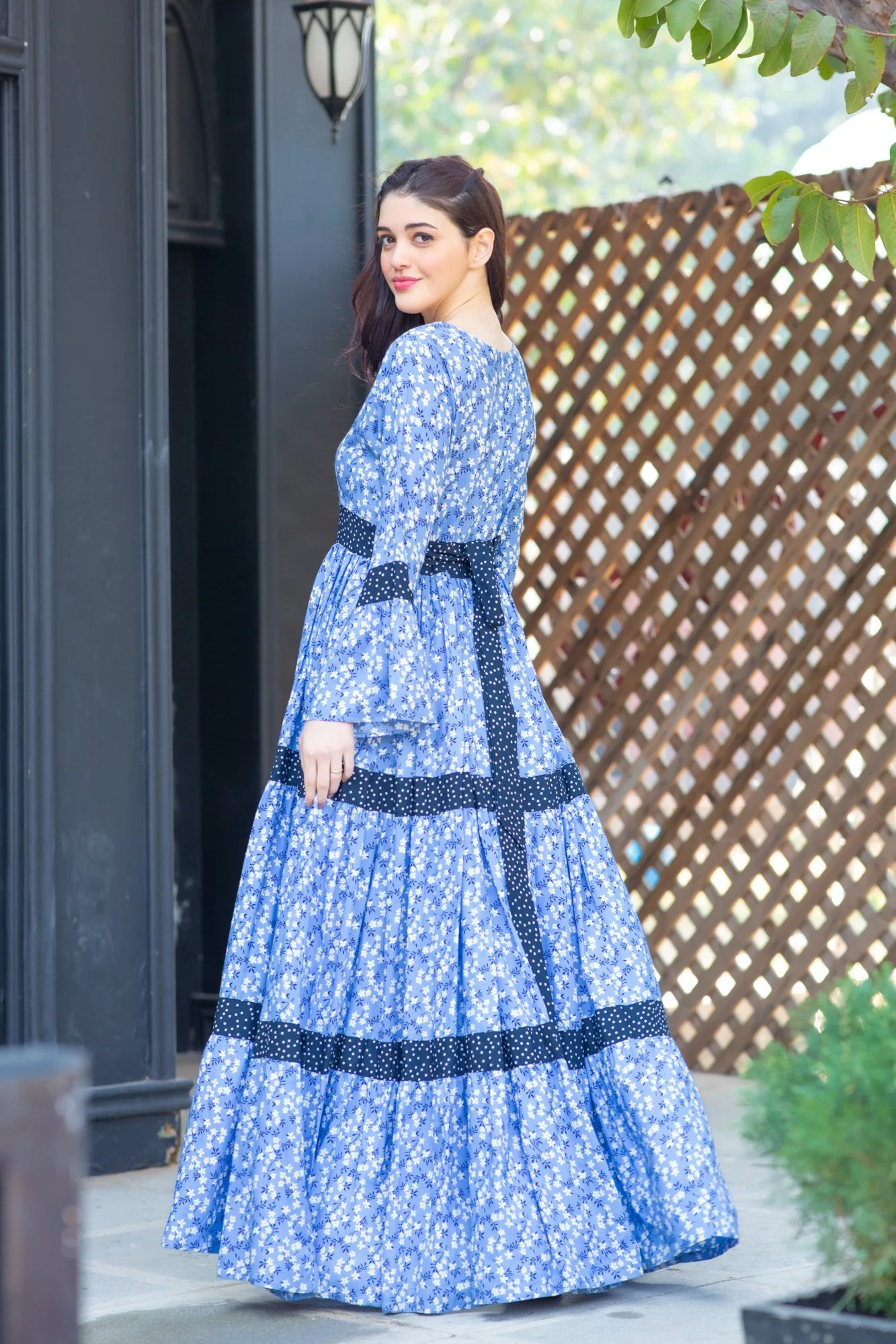 Lavender Floral Maternity & Nursing Dress - Chenance