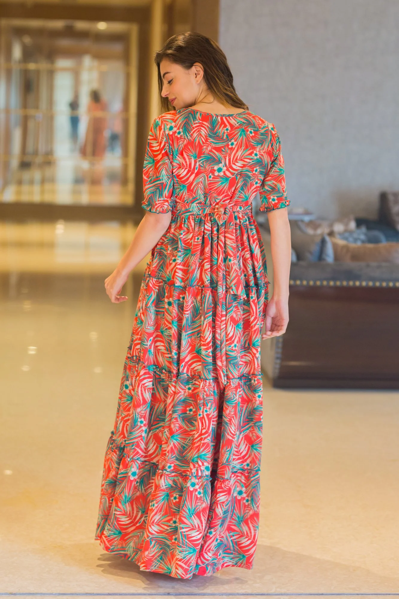 Vacation Frill Maternity & Nursing Dress - Chenance