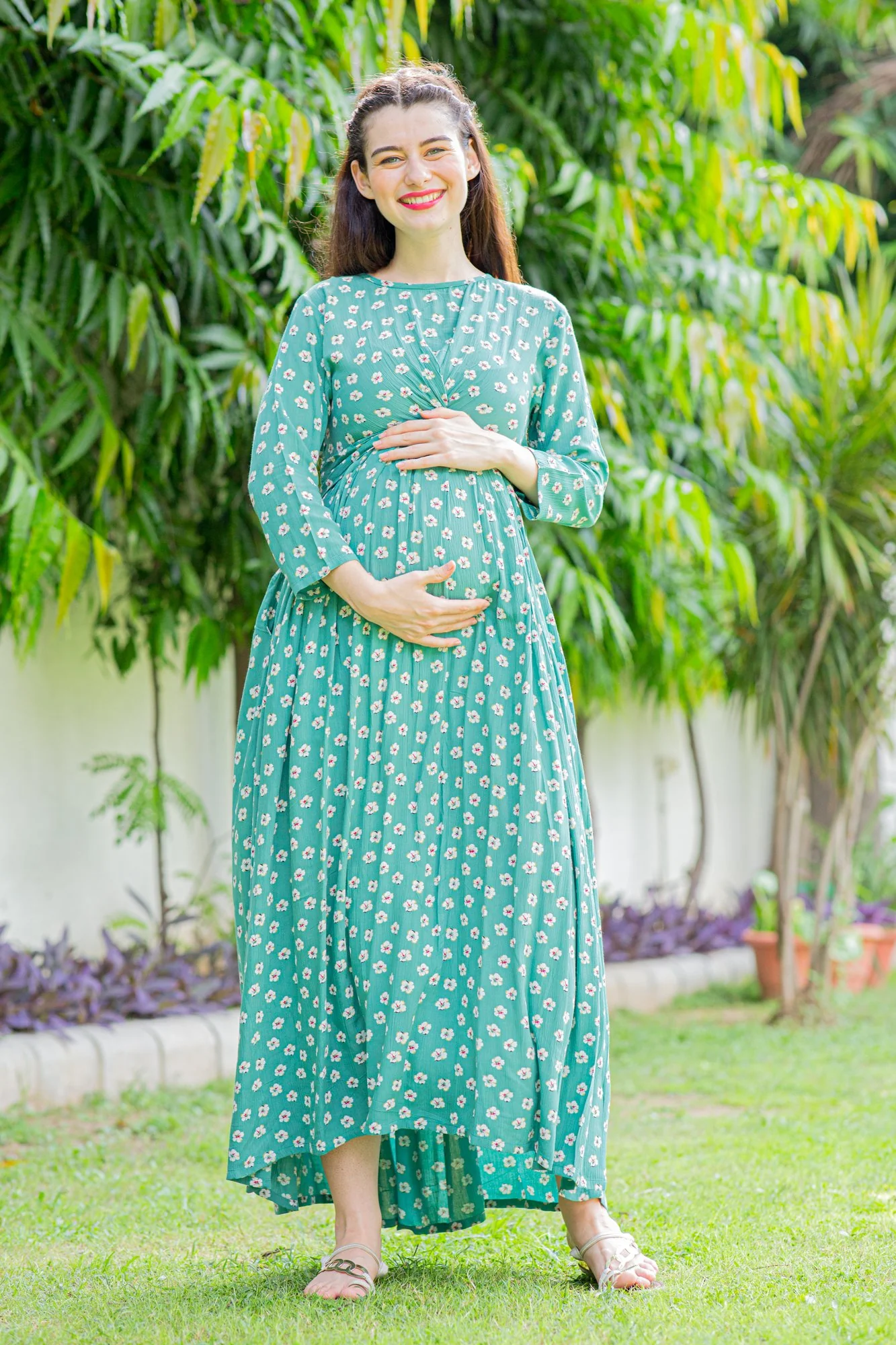 Merry Berry Maternity Knot Dress - Chenance