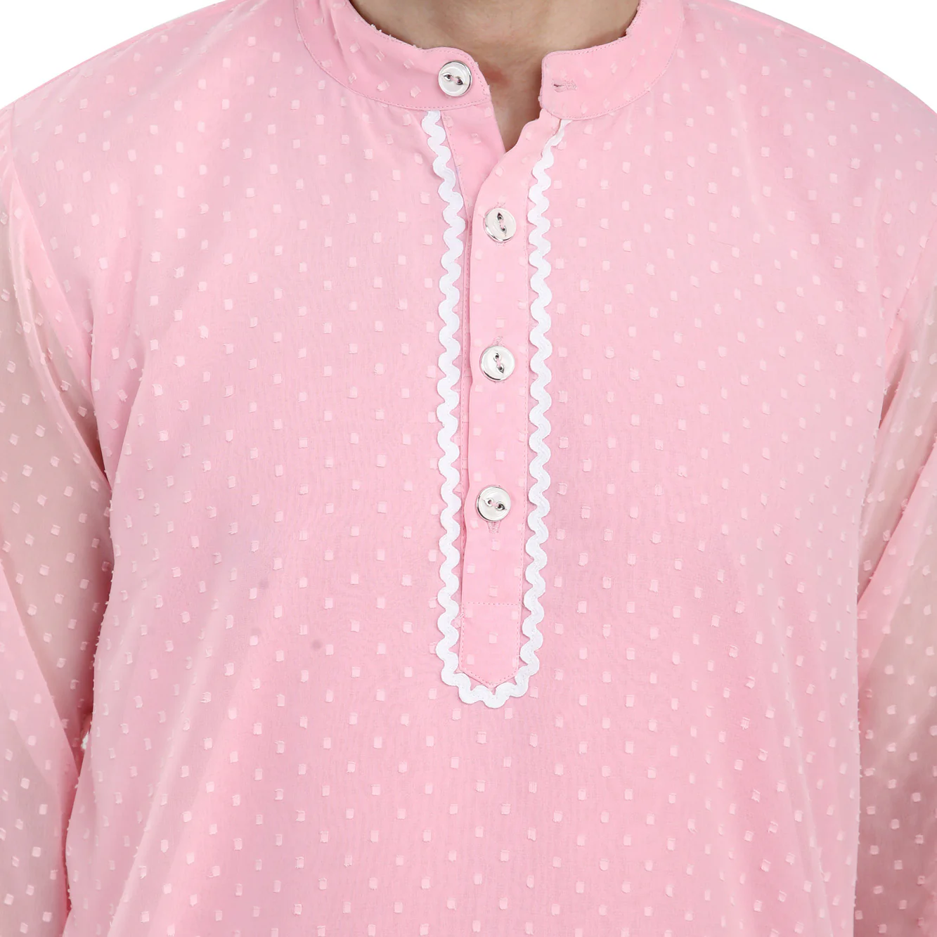 Men Classic Lavish Pink Kurta - Chenance