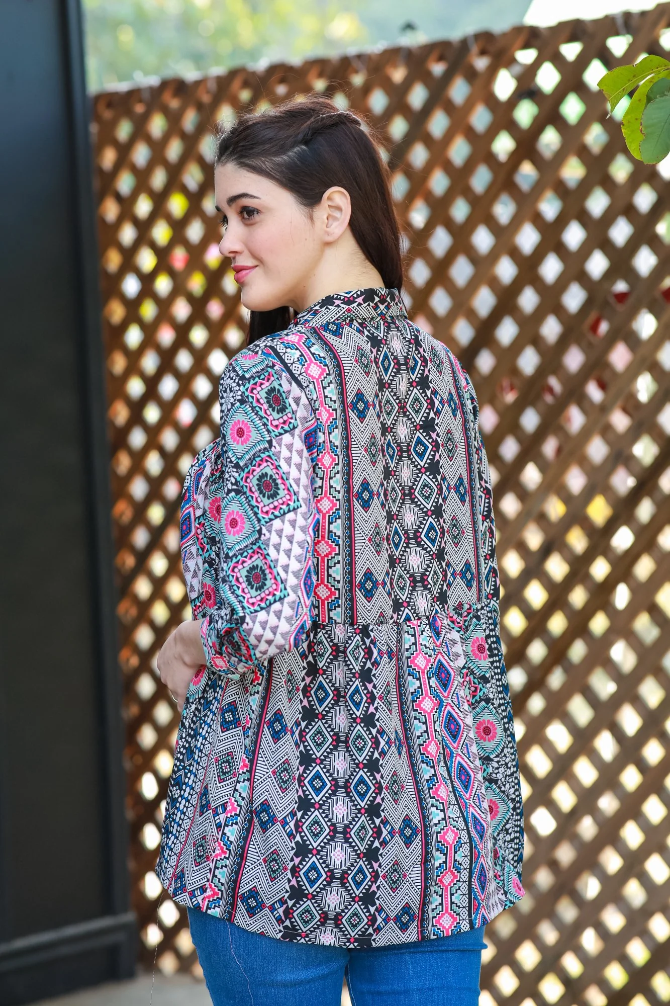 Royal Aztec Maternity & Nursing Top - Chenance