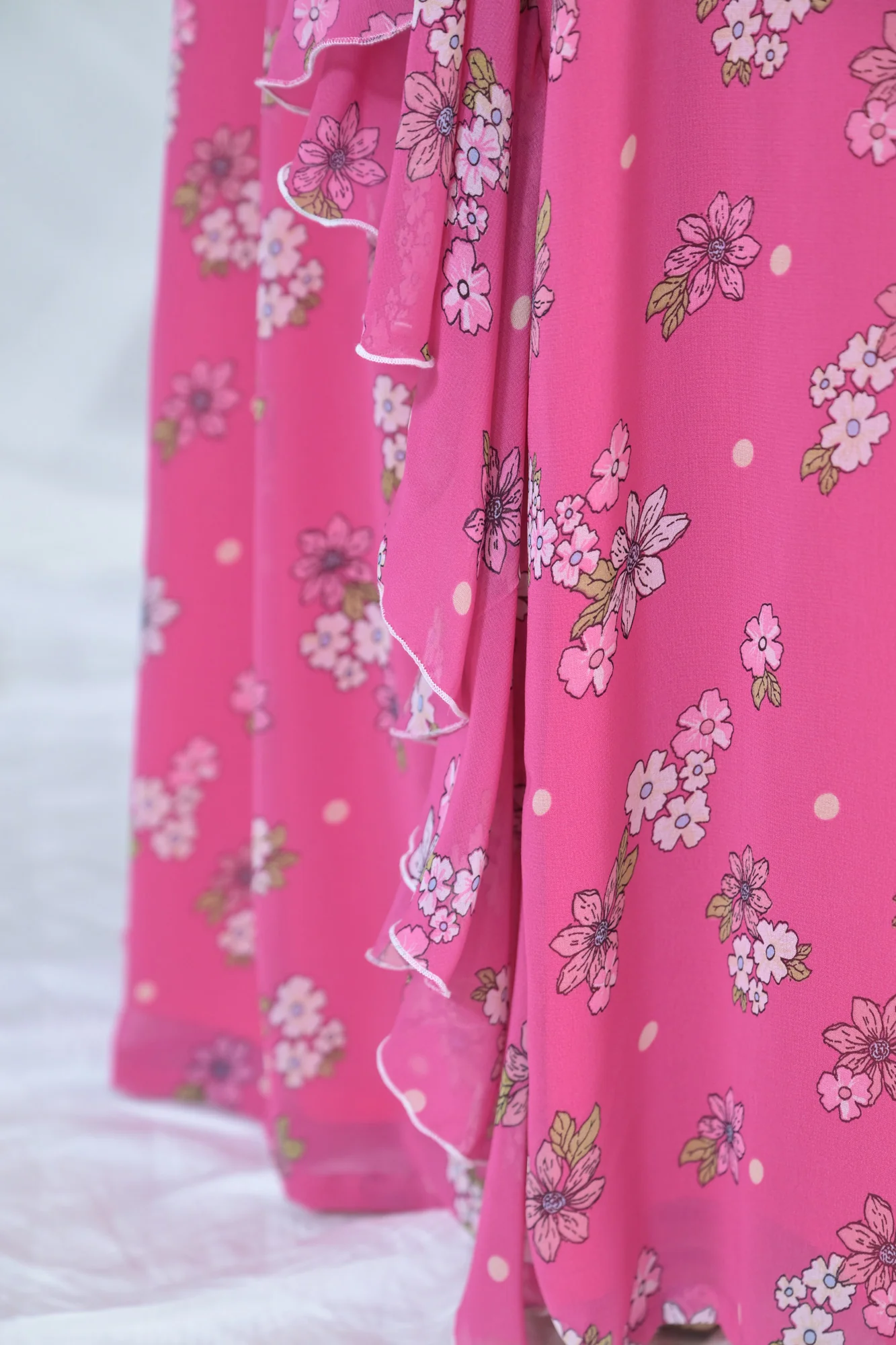 Blossom Rose Pink Maternity & Nursing Flow Dress - Chenance