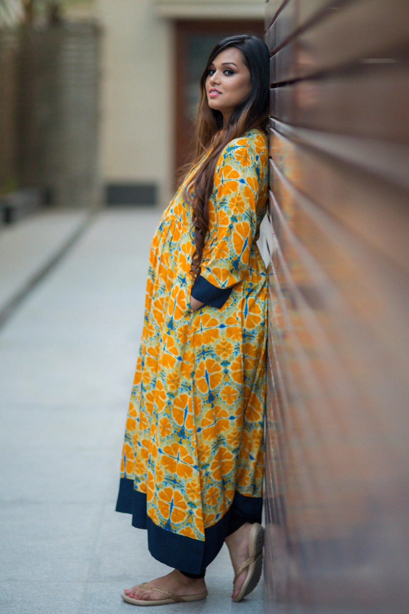 Vibrant Yellow Nursing Kurta - Chenance