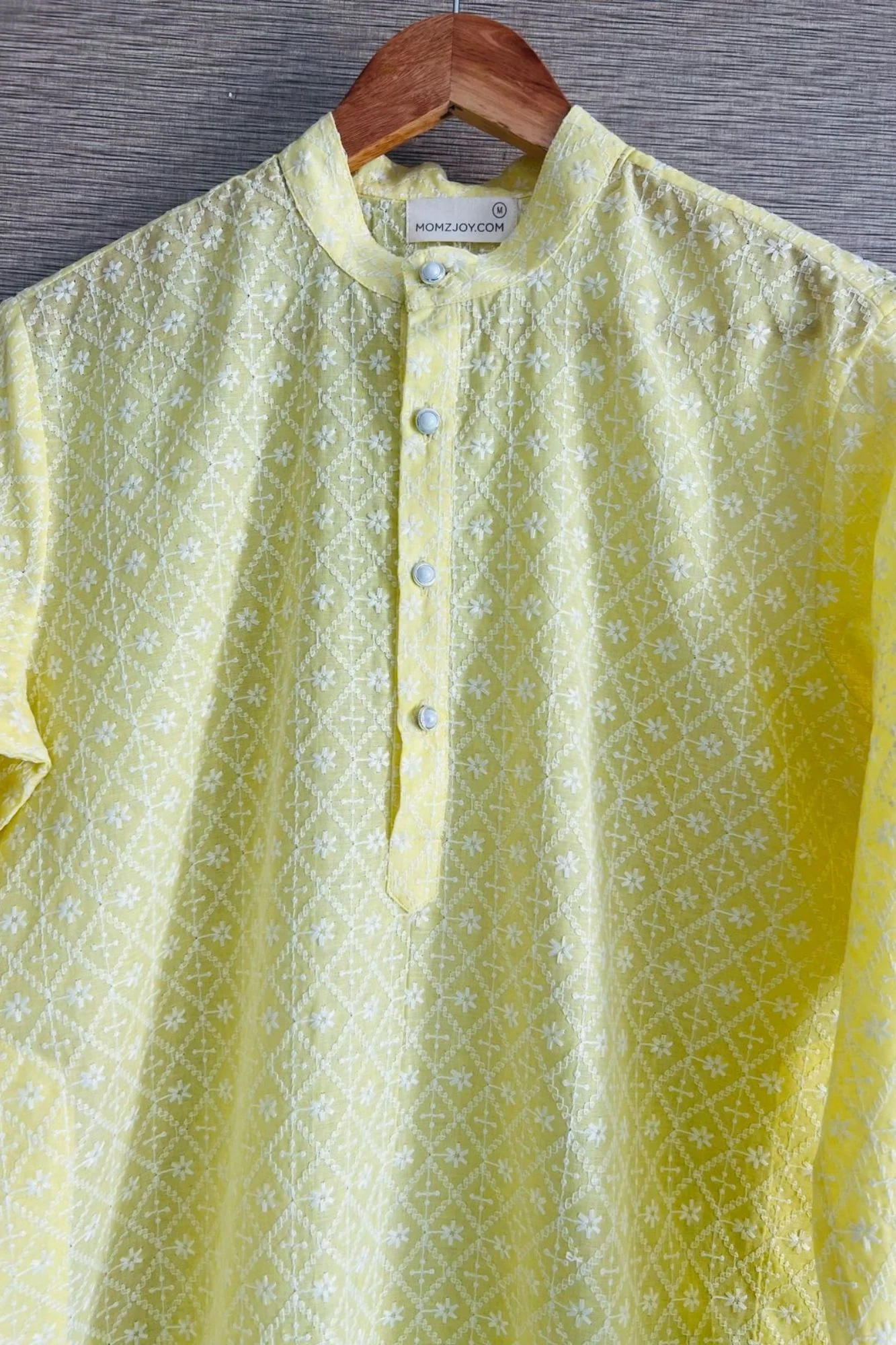 Men Lemon Kurta Sets (2pc) - Chenance