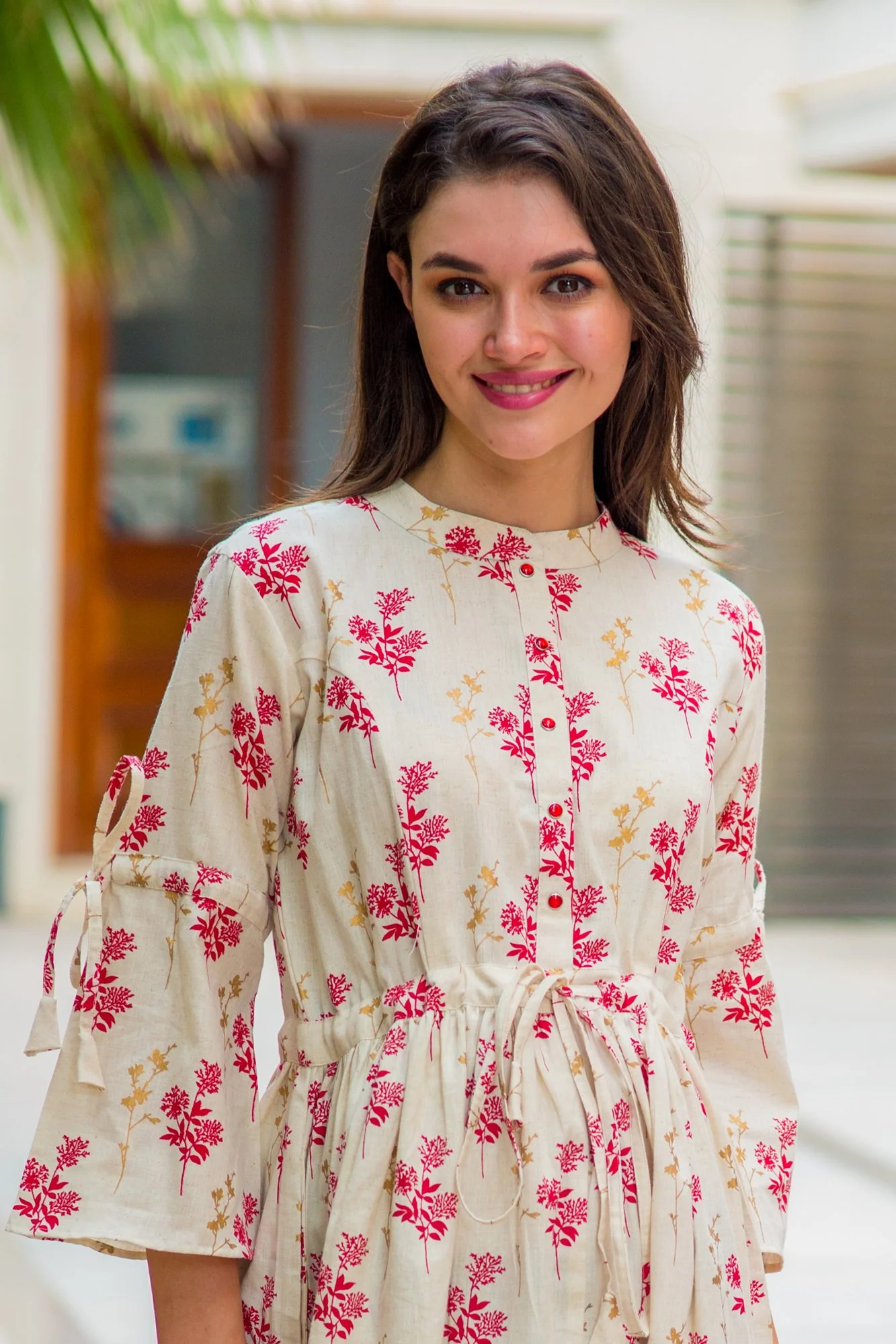 Breezy Linen Maternity & Nursing Kurta Dress - Chenance