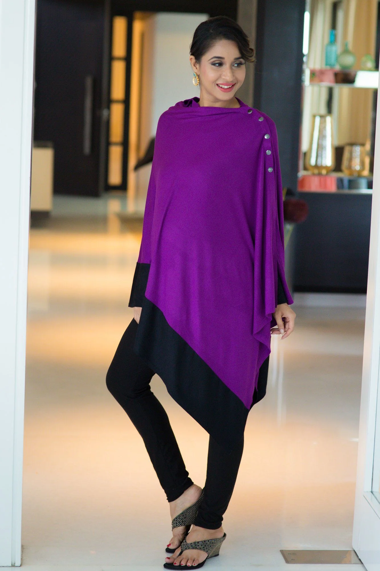 Raisin Purple Versatile Nursing Stole - Chenance