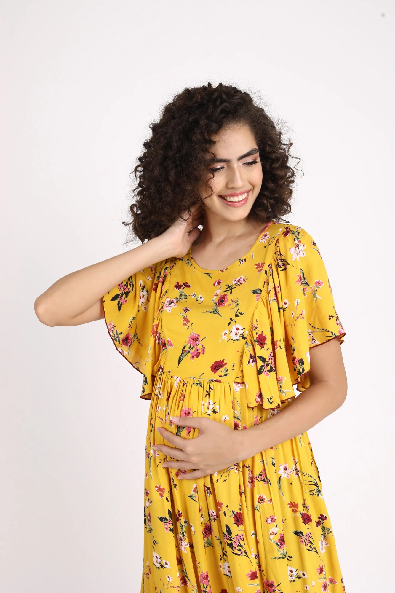 Miami Boho Maternity & Nursing Flap Dress - Chenance