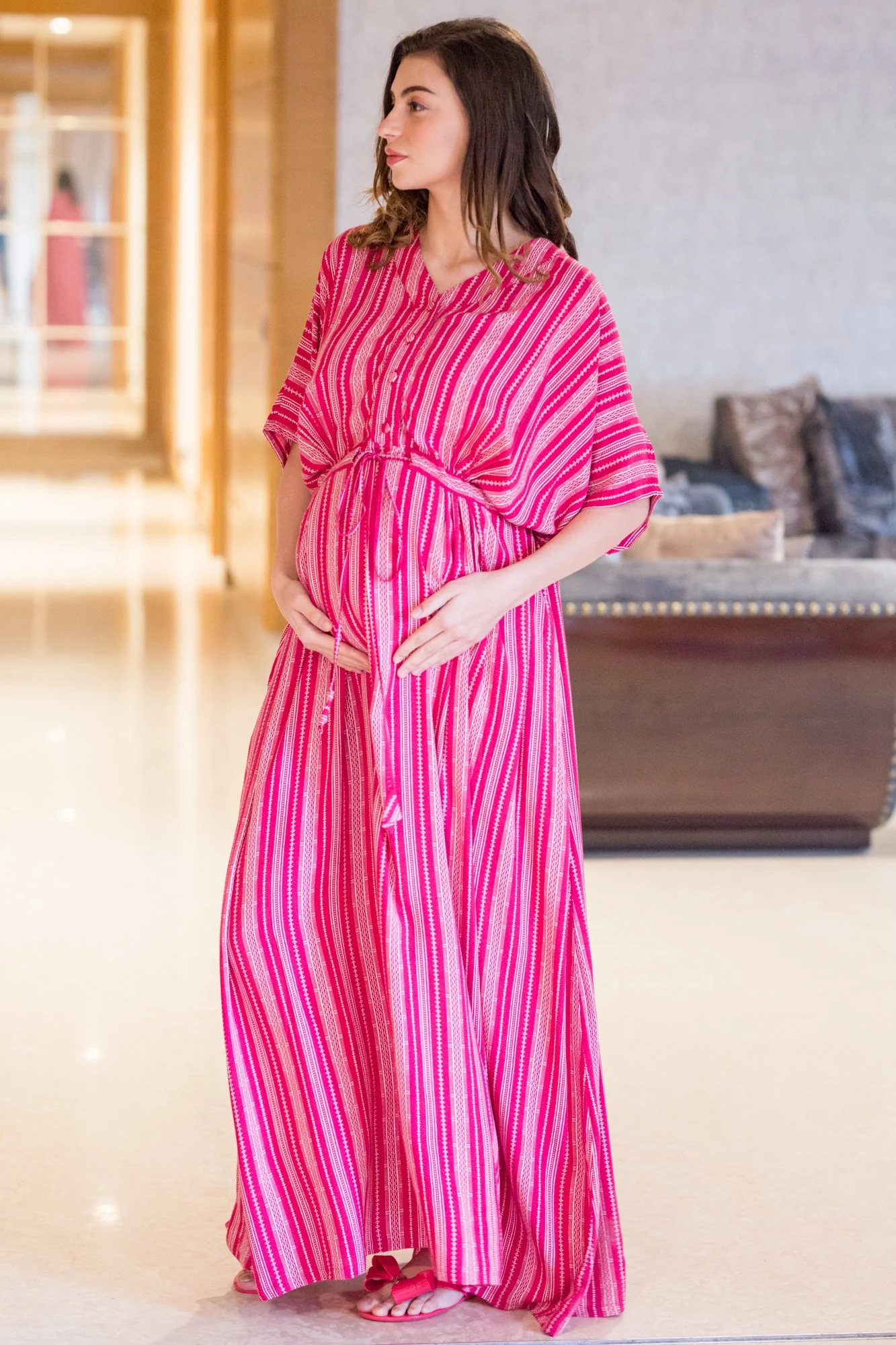Ruby Kimono  Maternity & Nursing Dress / Delivery Gown/ Night Dress - Chenance