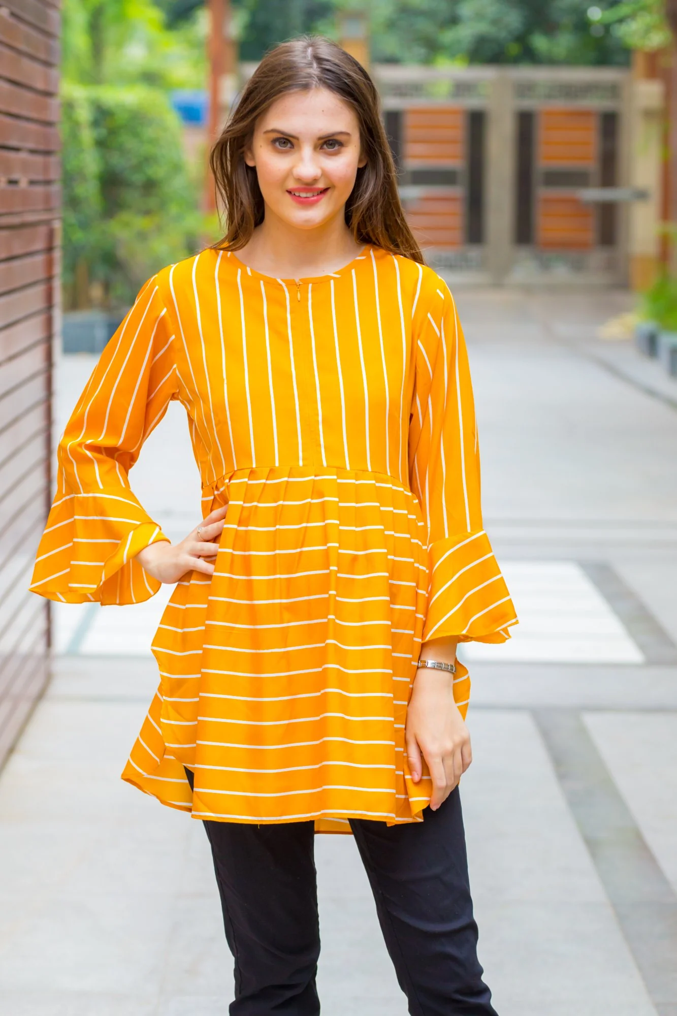 Honeydrew Striped Nursing Top - Chenance