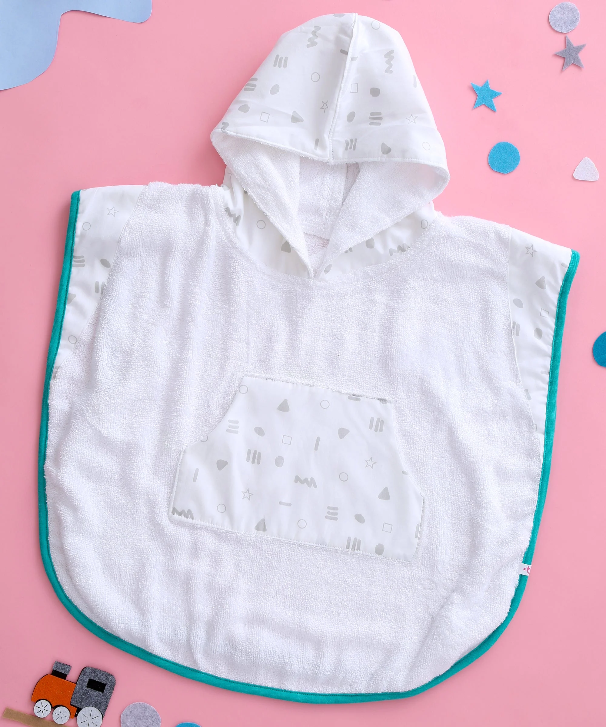 Geometry - Hooded Poncho - Chenance