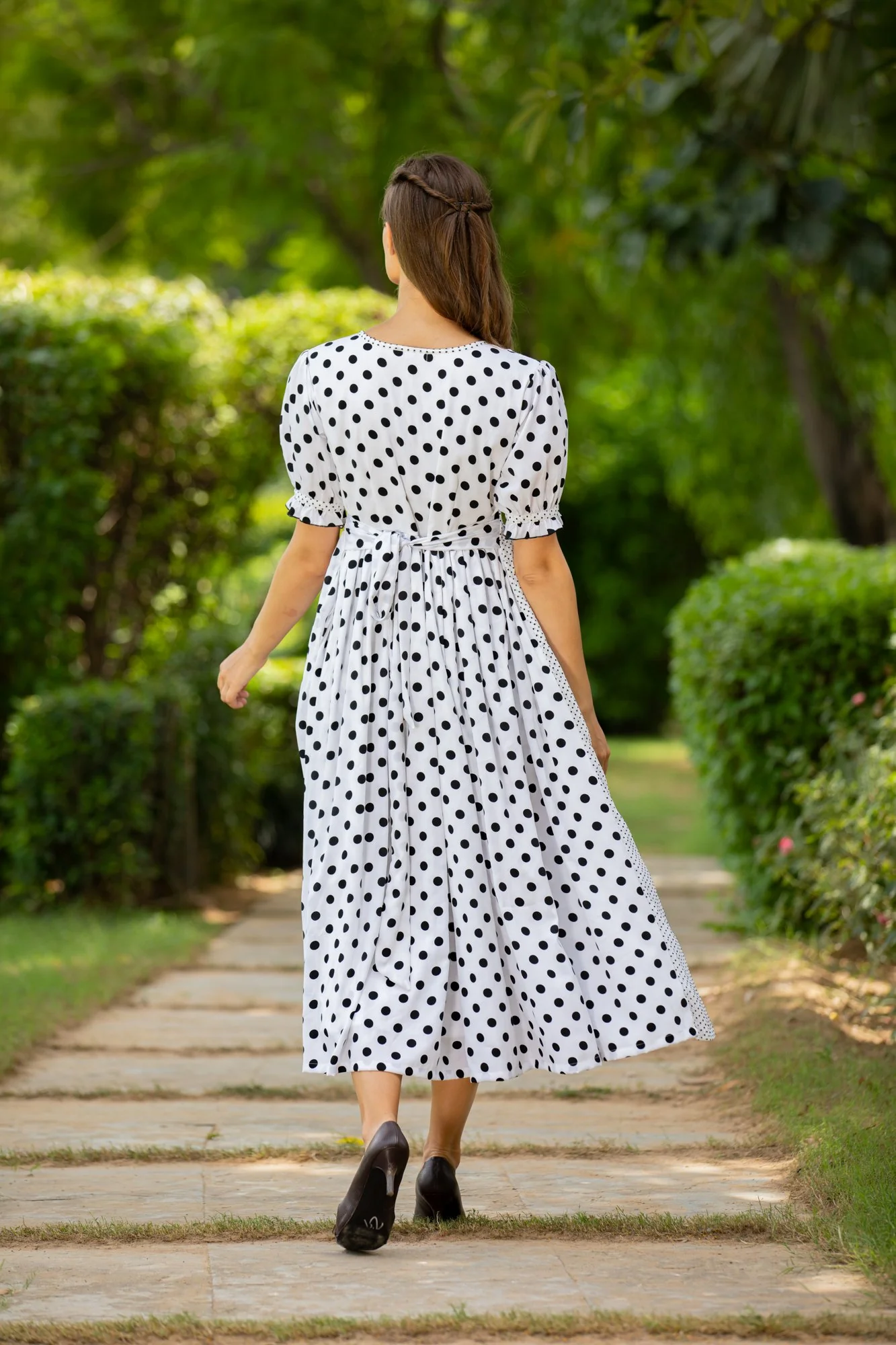 Peppy Polka Maternity & Nursing Dress - Chenance