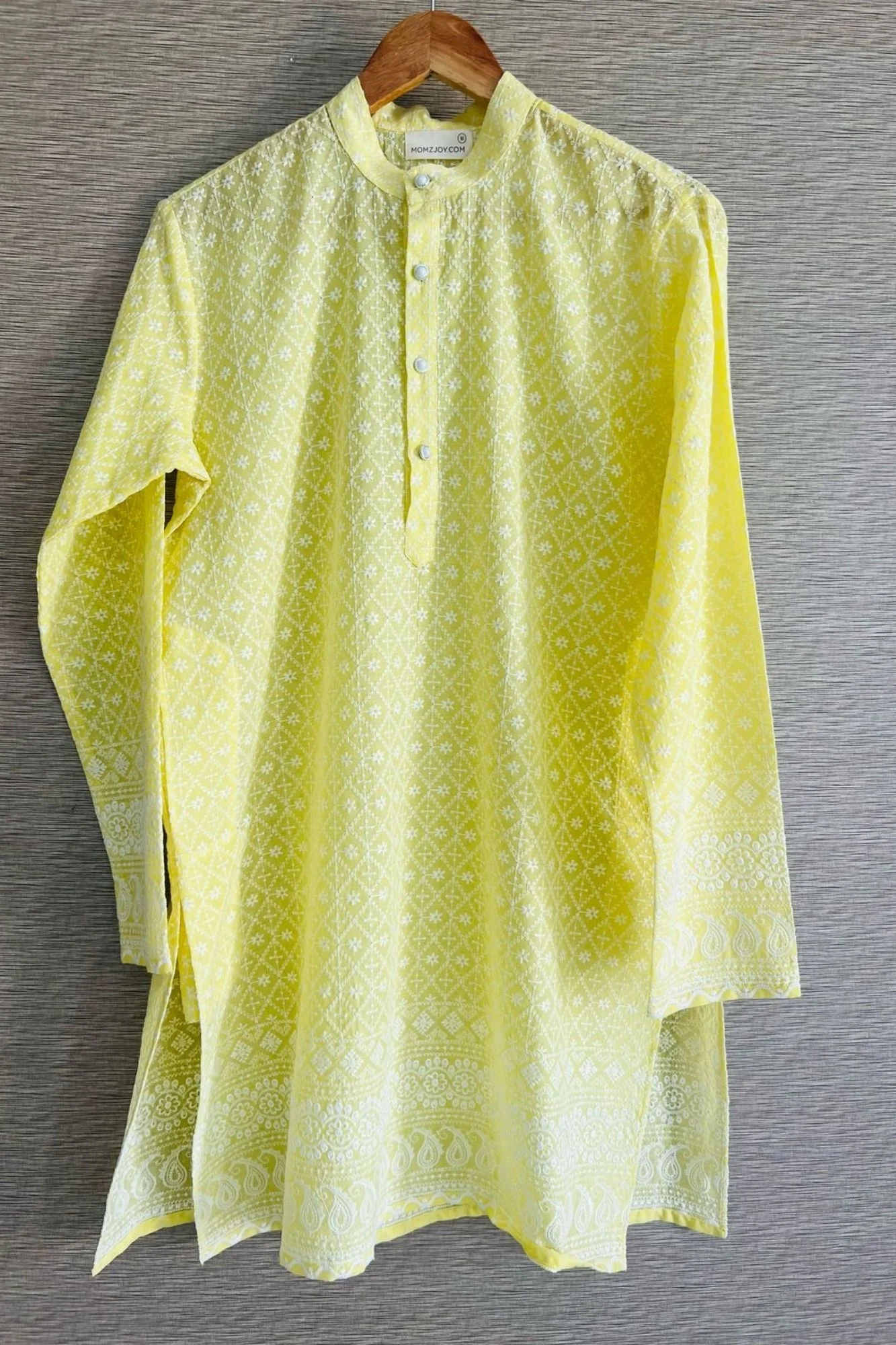 Men Lemon Kurta Sets (2pc) - Chenance