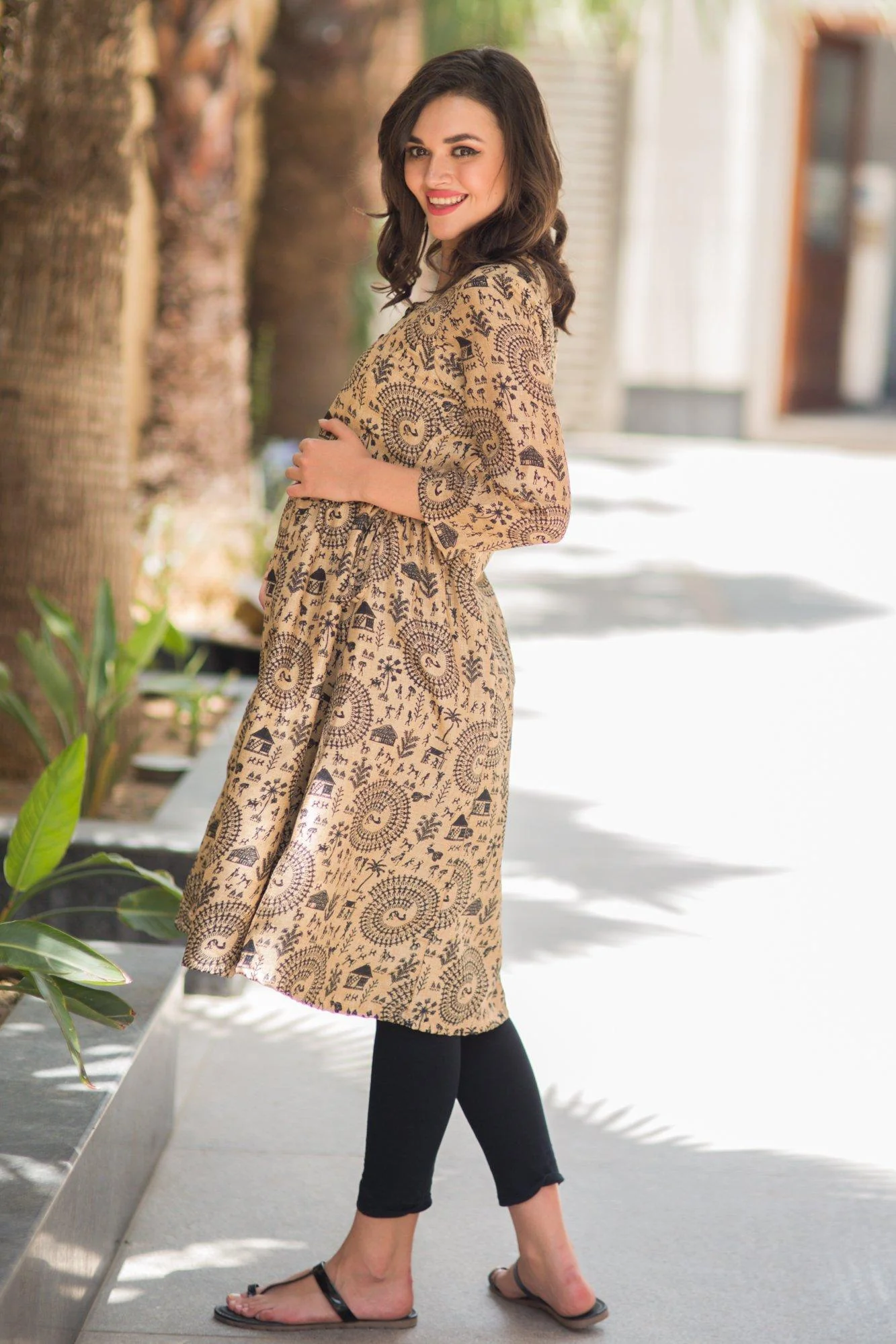 Worli Moonflower Nursing Kurta - Chenance