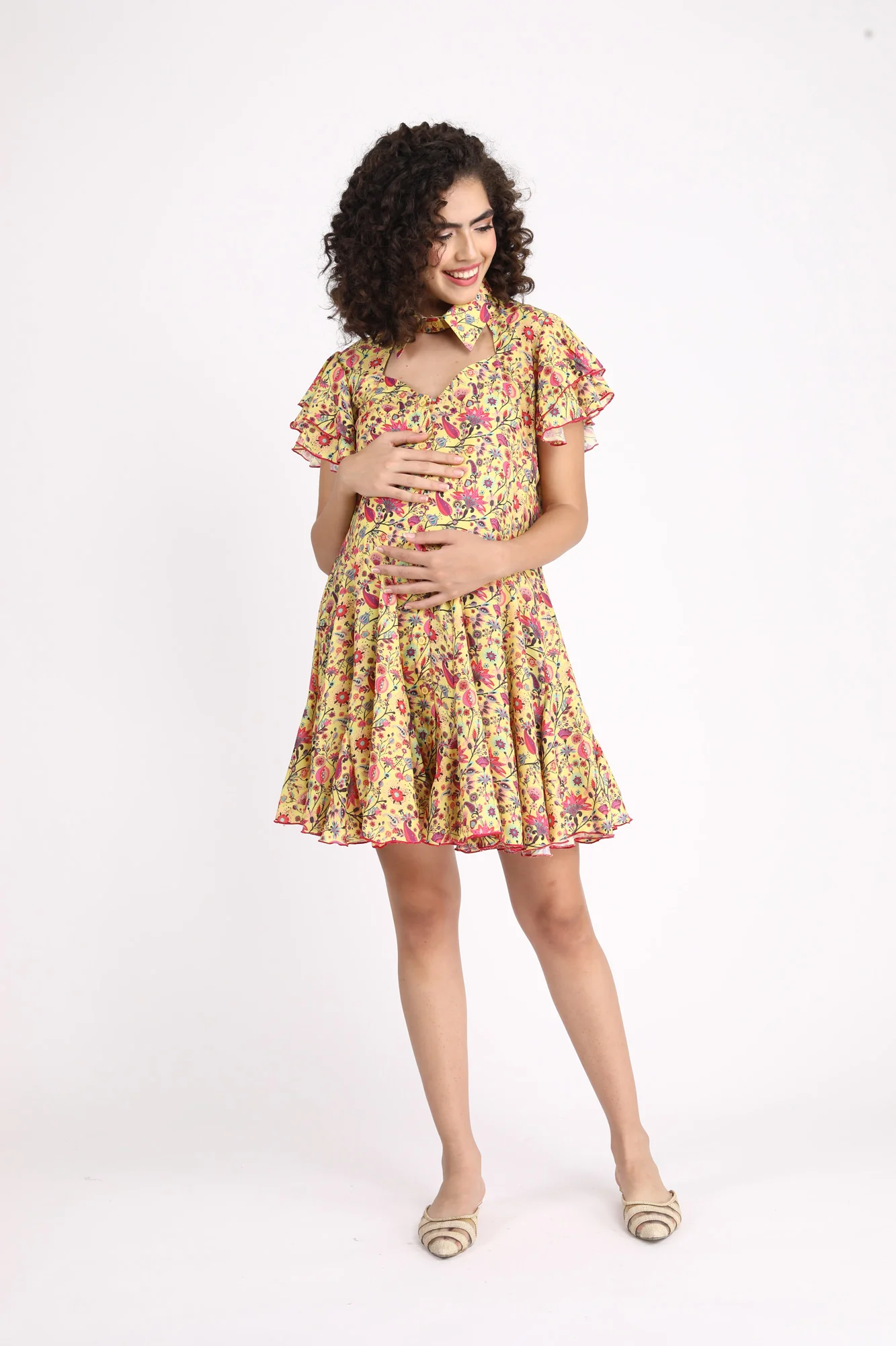 Sunny Blooming Maternity & Nursing Dress - Chenance