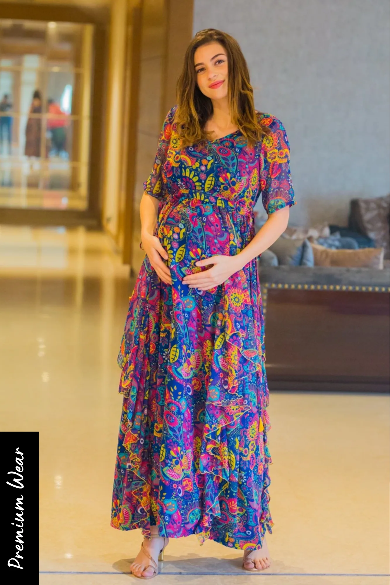 Jolly Circus Maternity Flow Dress - Chenance