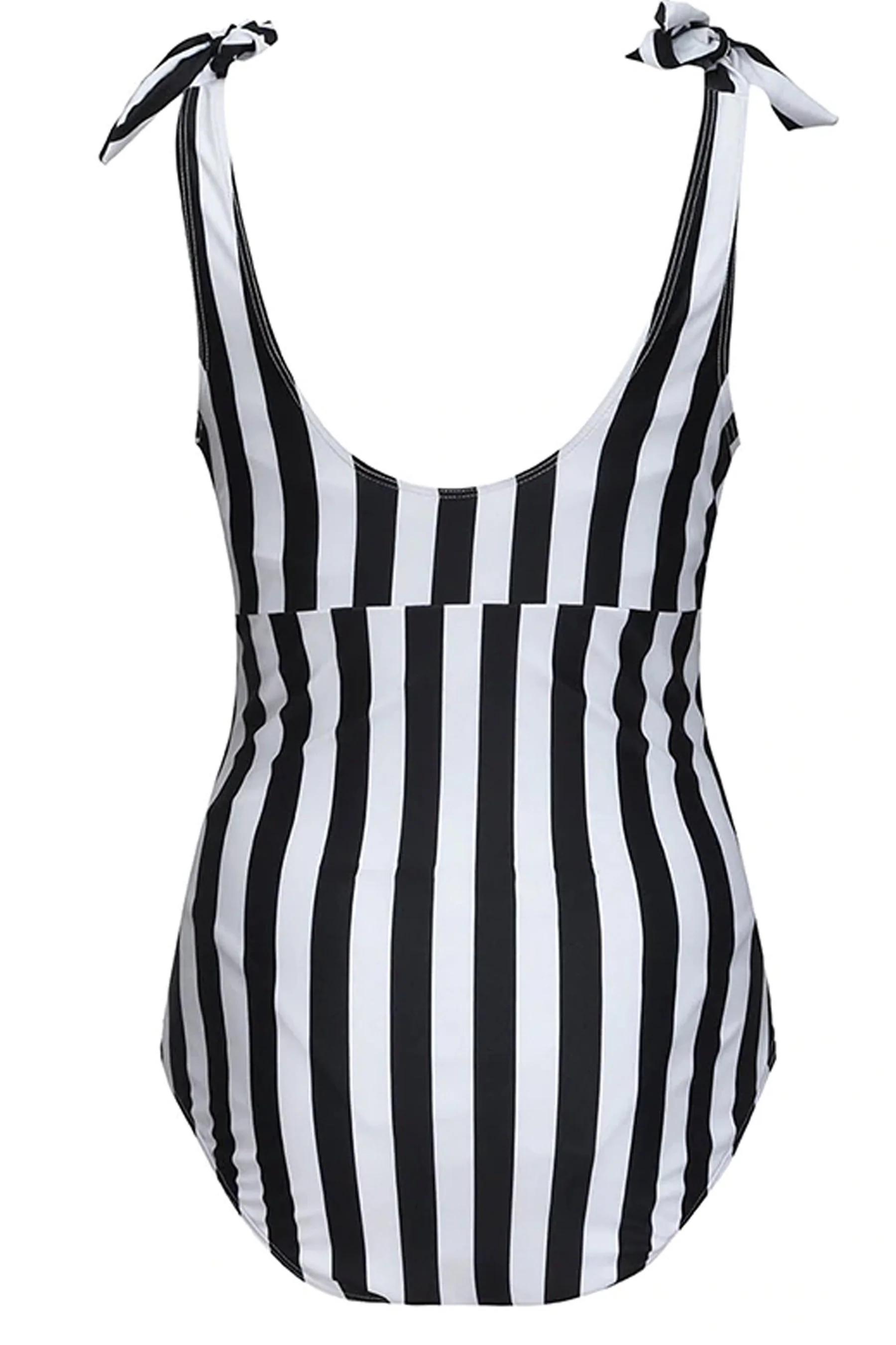 Sleek Striped Maternity Swimsuit - Chenance