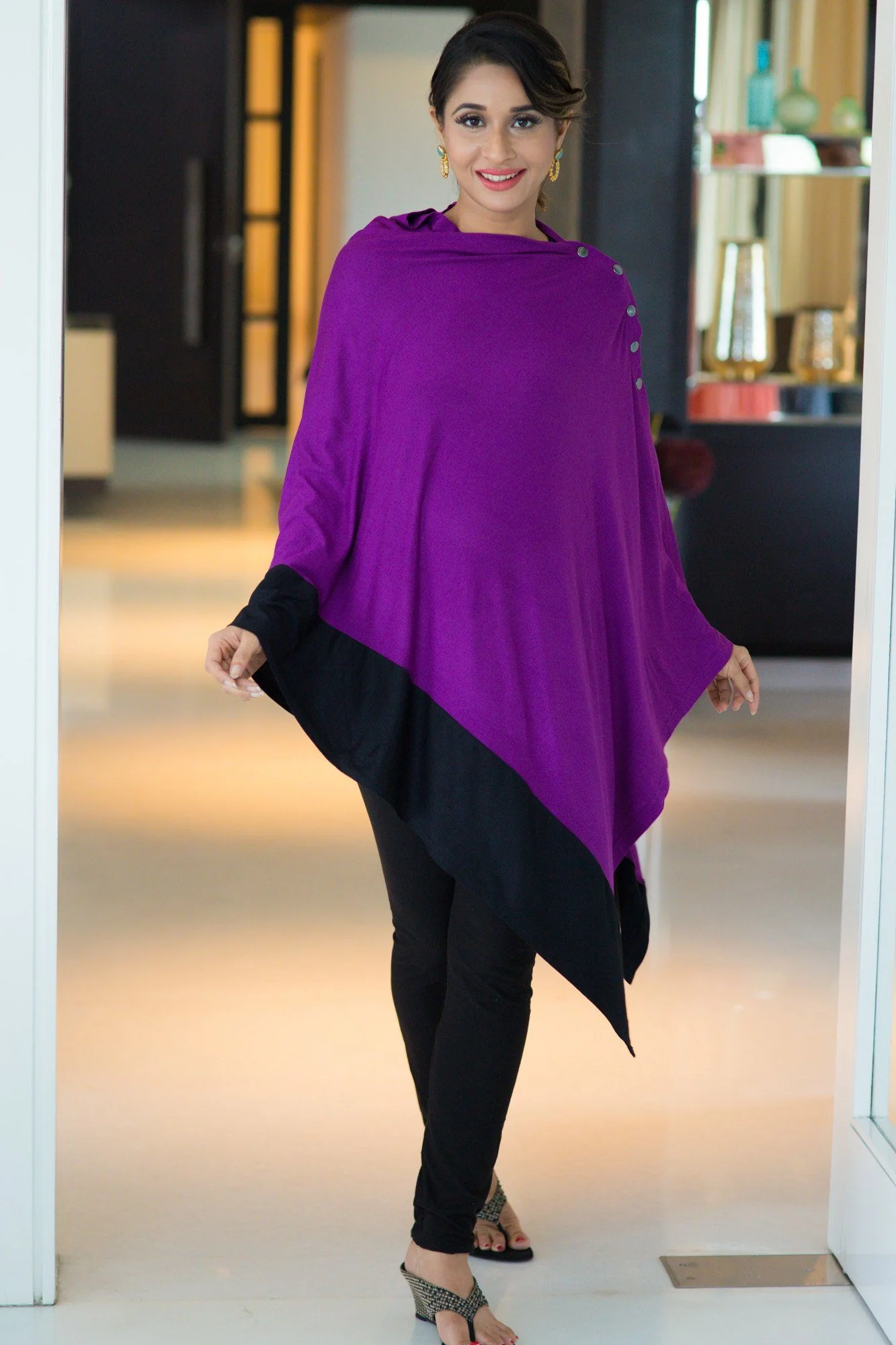 Raisin Purple Versatile Nursing Stole - Chenance