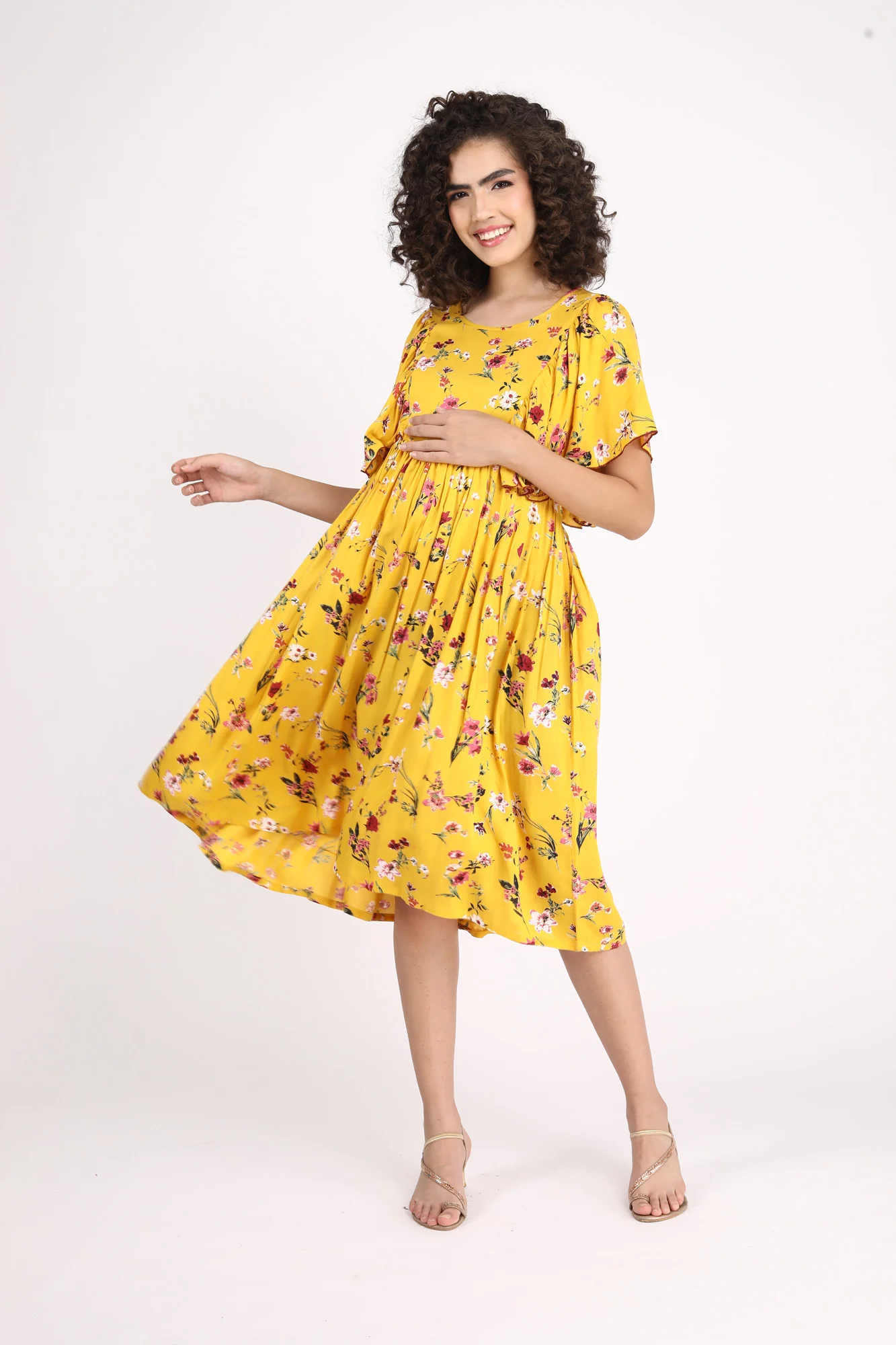 Miami Boho Maternity & Nursing Flap Dress - Chenance