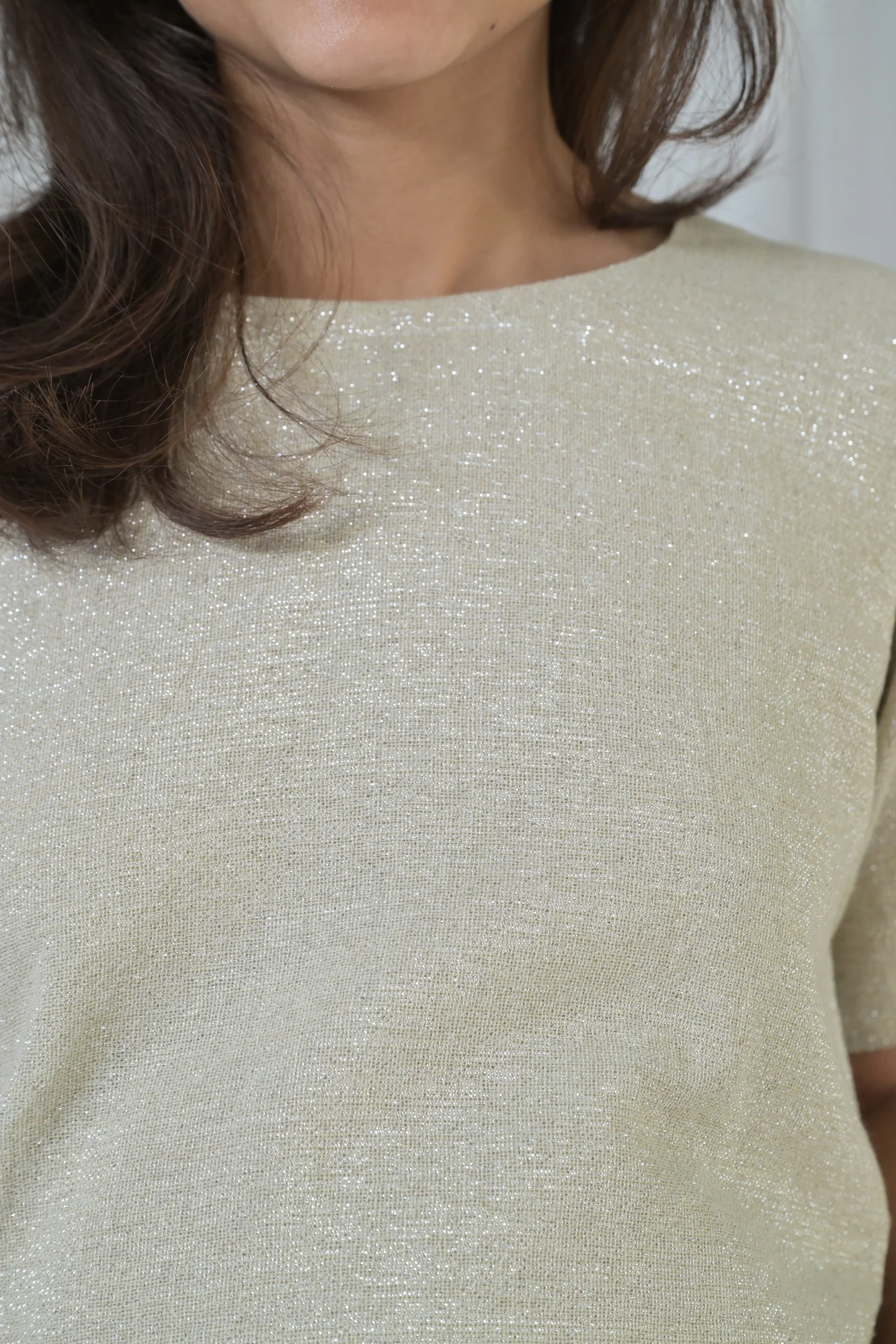 Luxe Silver Spark Linen Maternity Dress - Chenance