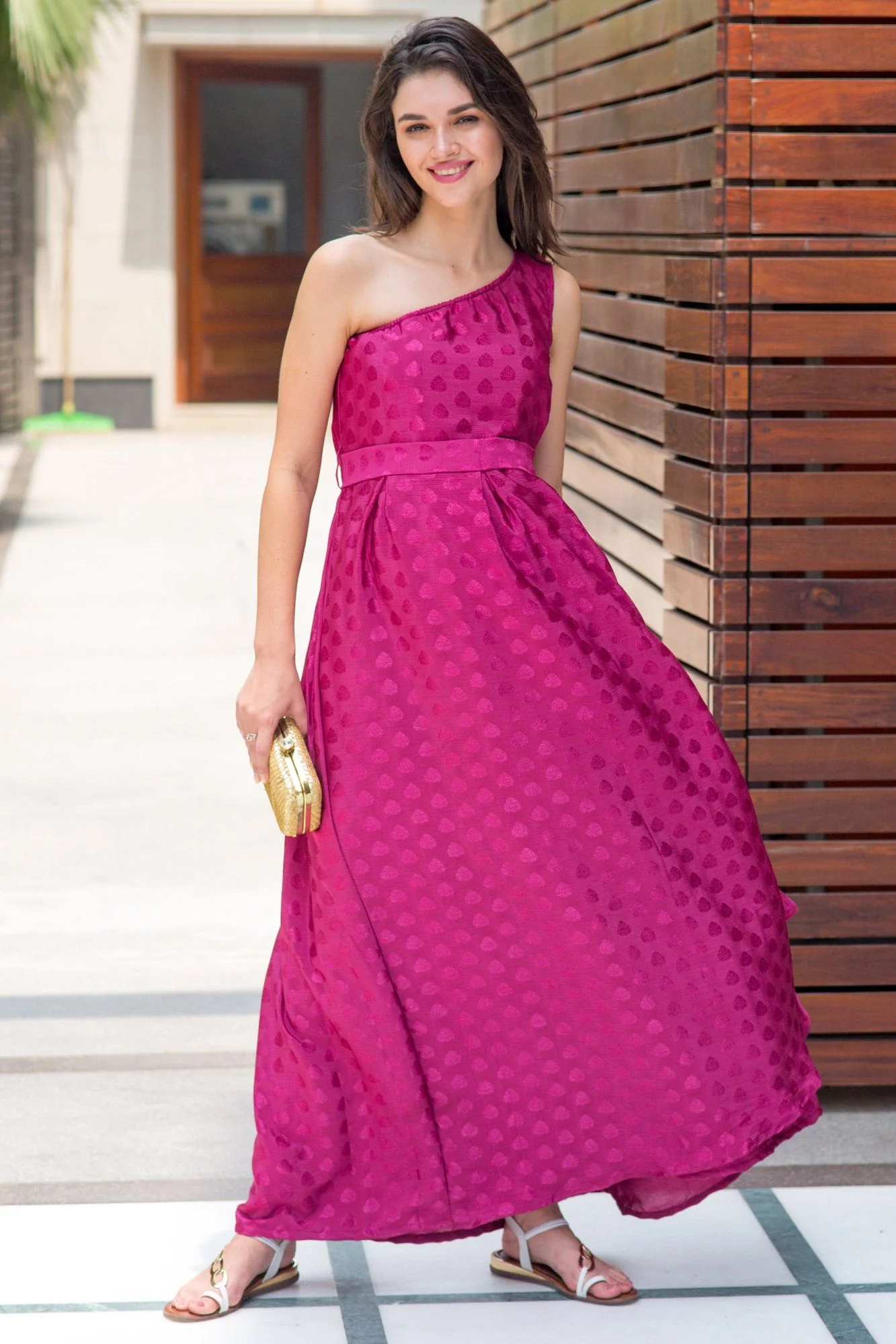 Luxe Berry Side Shoulder Concealed Nursing Maxi - Chenance