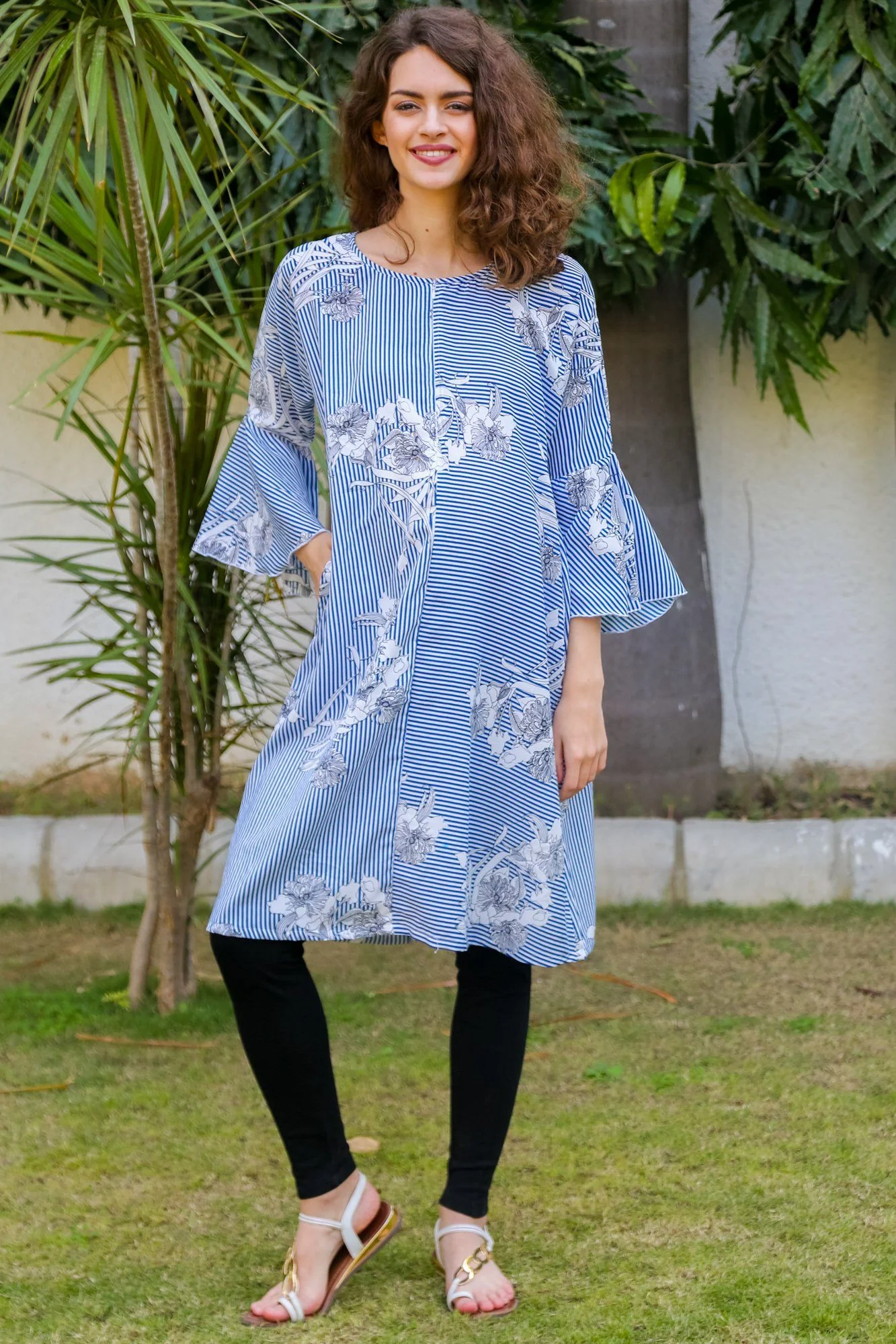 Rasin Striped Maternity & Nursing Dress - Chenance